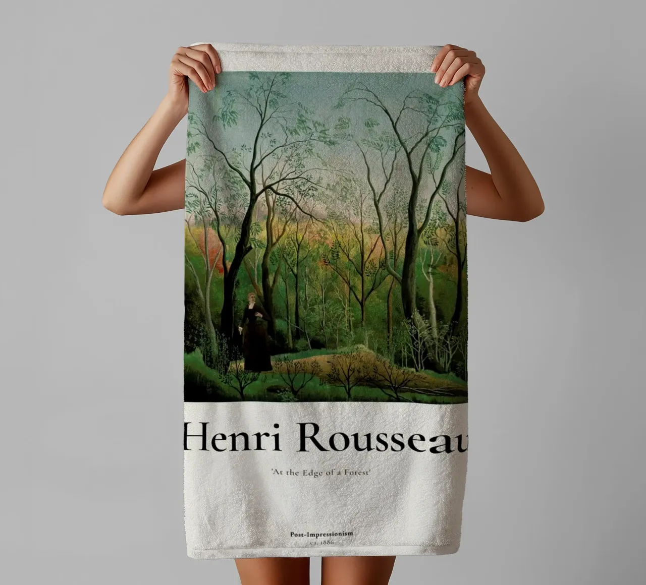 Rousseau - At the Edge of a Forest asciugamano da bagno da ARTOTHEK