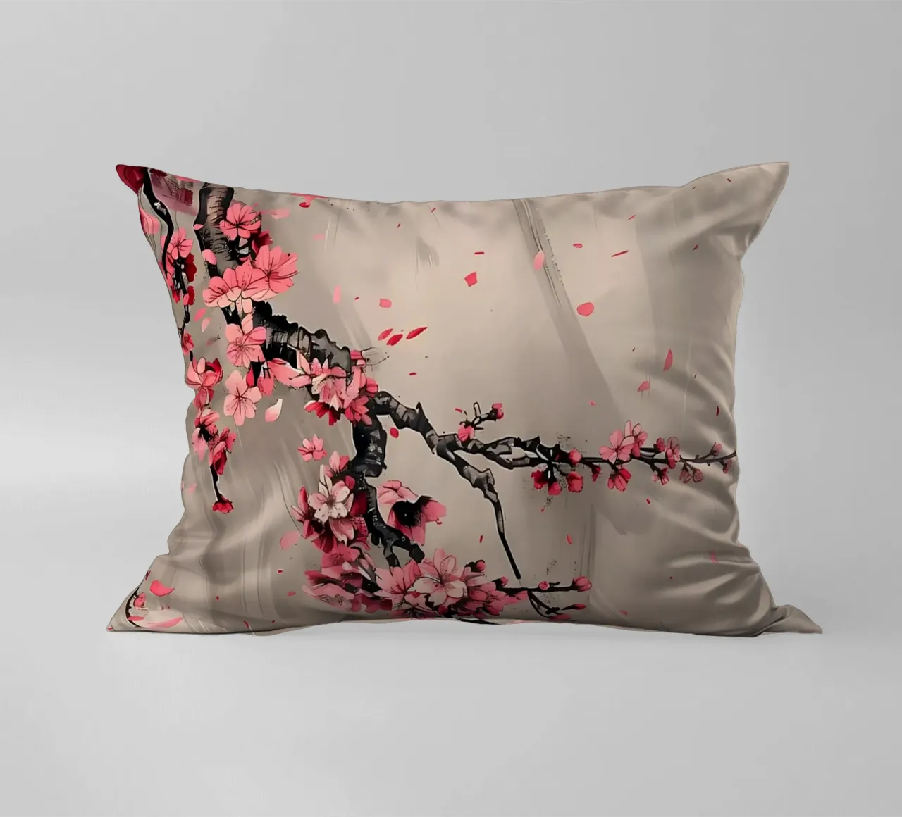 Sakura giapponese asiatico cuscino da Rebecca Clark Wyrick