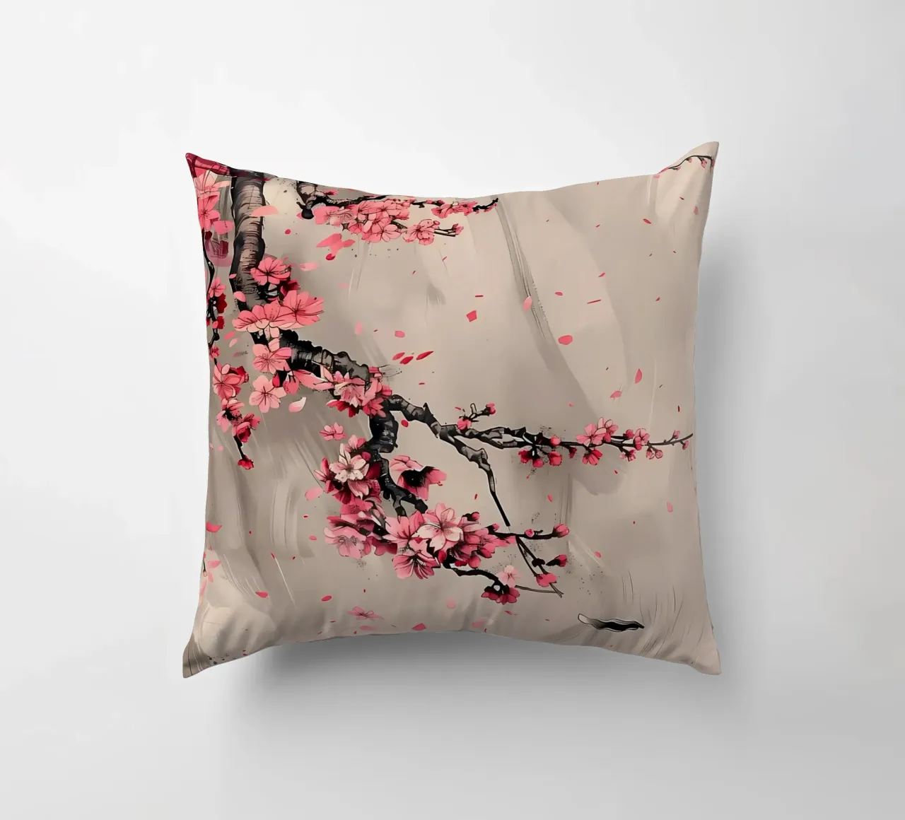 Sakura giapponese asiatico cuscino da Rebecca Clark Wyrick