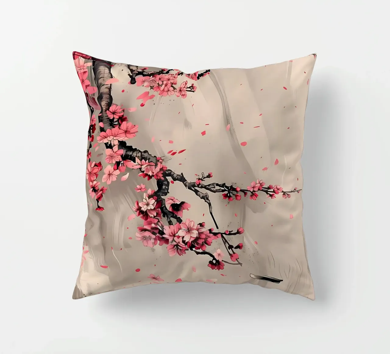 Sakura giapponese asiatico cuscino da Rebecca Clark Wyrick