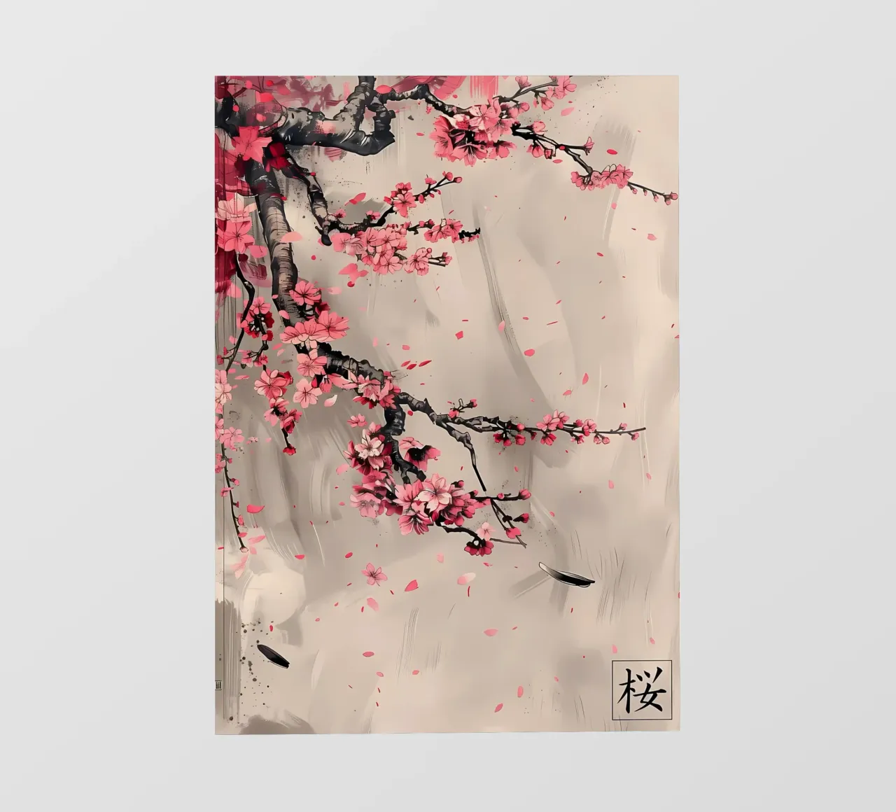 Sakura giapponese asiatico telo in pvc da Rebecca Clark Wyrick