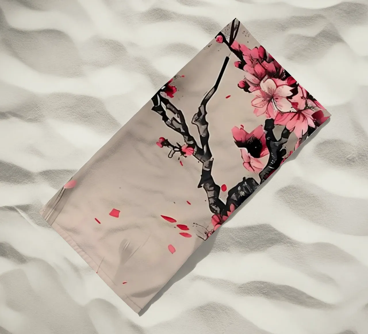 Sakura giapponese asiatico telo mare da Rebecca Clark Wyrick