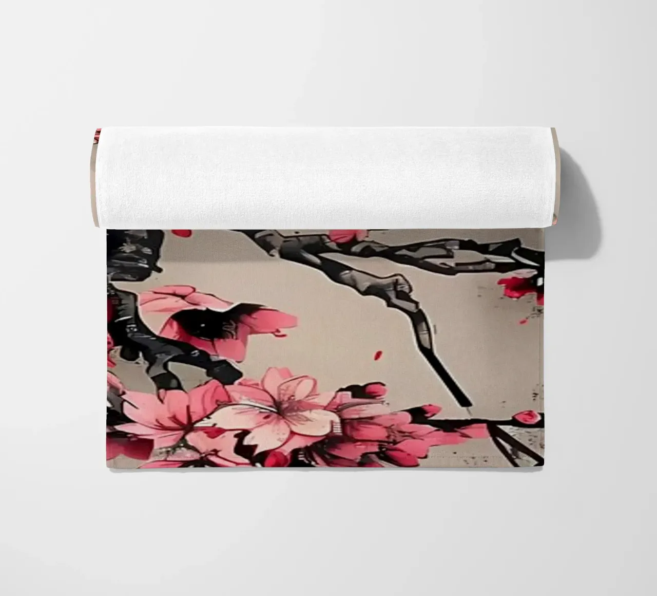 Sakura giapponese asiatico telo mare da Rebecca Clark Wyrick