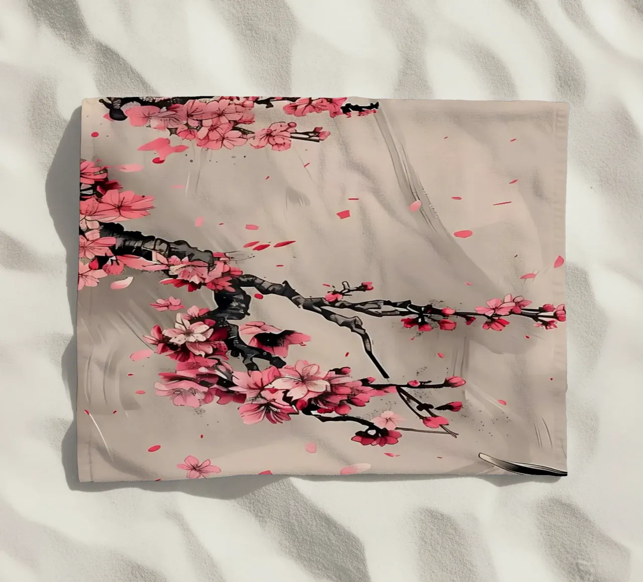 Sakura giapponese asiatico telo mare da Rebecca Clark Wyrick