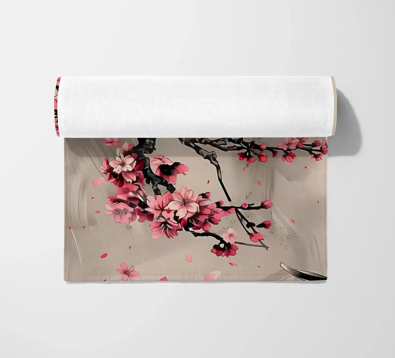 Sakura giapponese asiatico telo mare da Rebecca Clark Wyrick