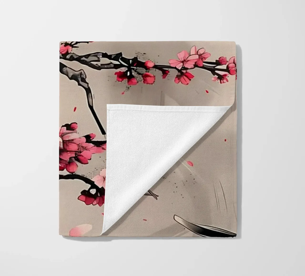 Sakura giapponese asiatico telo mare da Rebecca Clark Wyrick