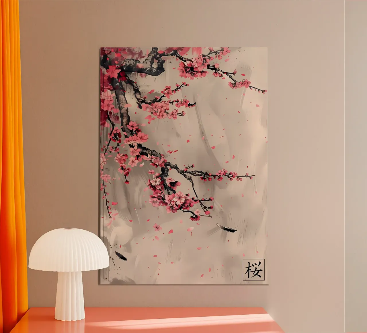Sakura Japanisch Asiatisch Poster von Rebecca Clark Wyrick