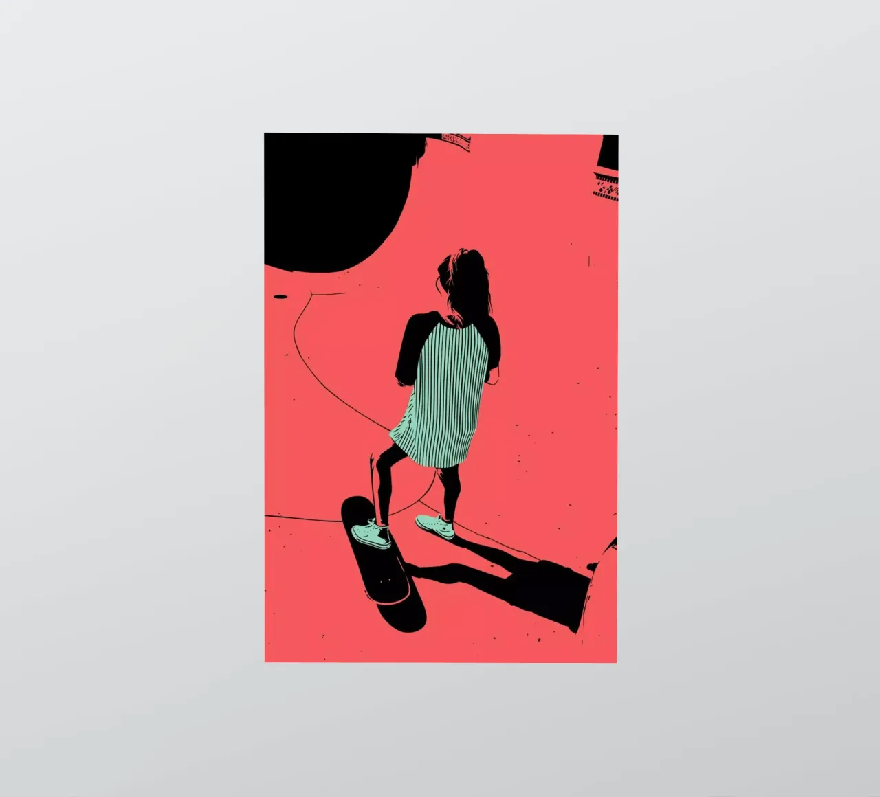 SKATE 01 sticker van Cranio Dsgn