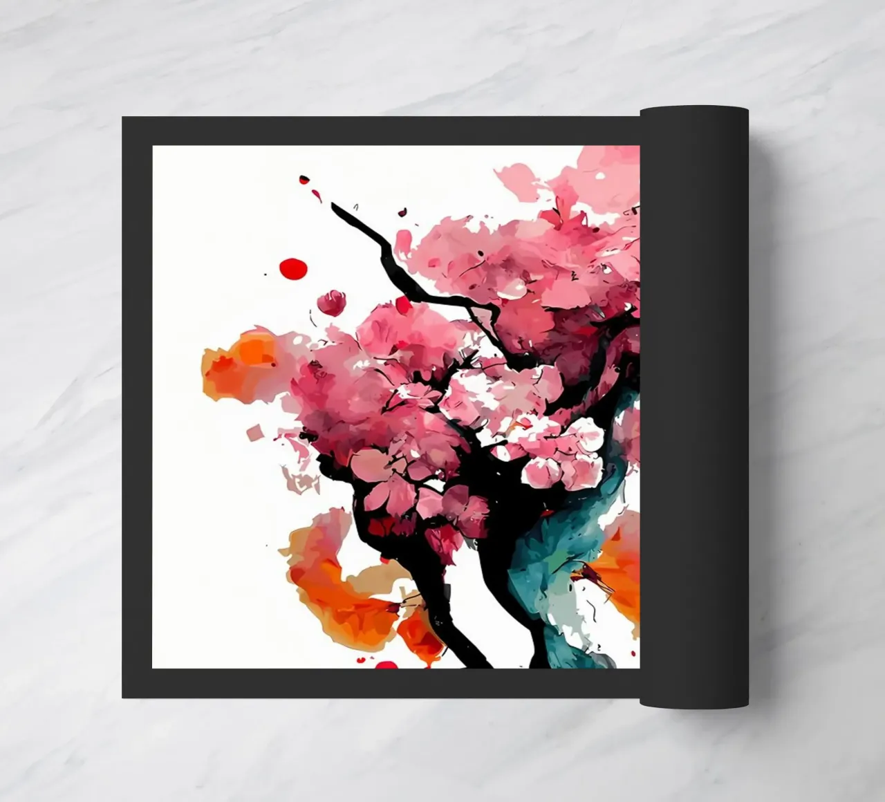 Fiori di ciliegio sakura zerbino da Rebecca Clark Wyrick
