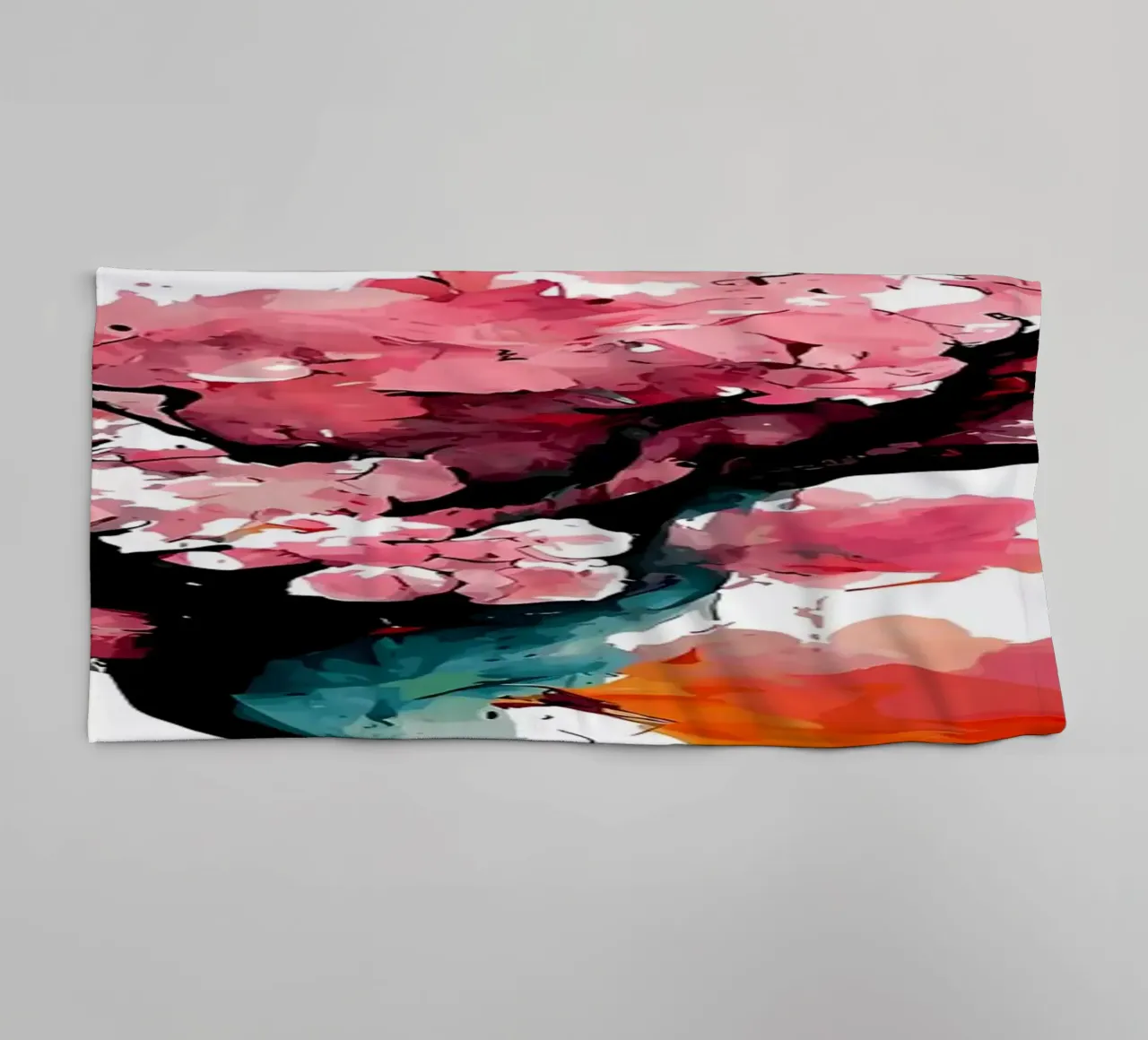 Fiori di ciliegio sakura asciugamano da bagno da Rebecca Clark Wyrick