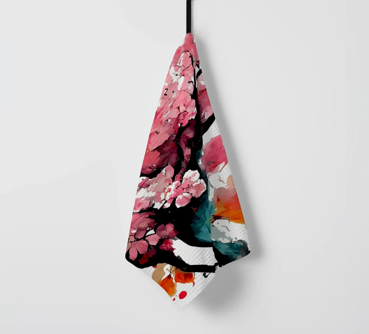 Fiori di ciliegio sakura canovaccio da cucina da Rebecca Clark Wyrick