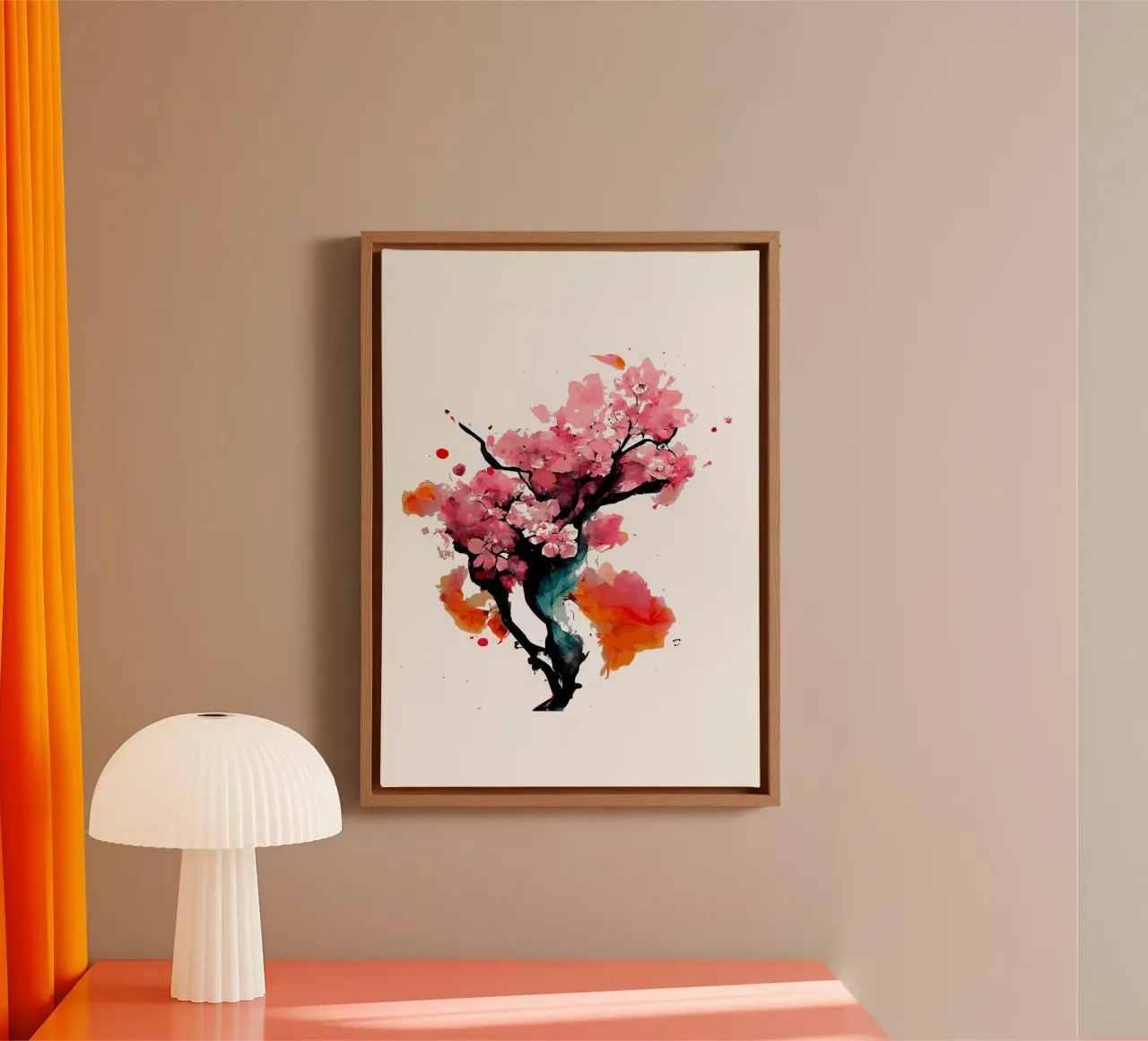 Fiori di ciliegio sakura tela con Cornice a cassetta da Rebecca Clark Wyrick