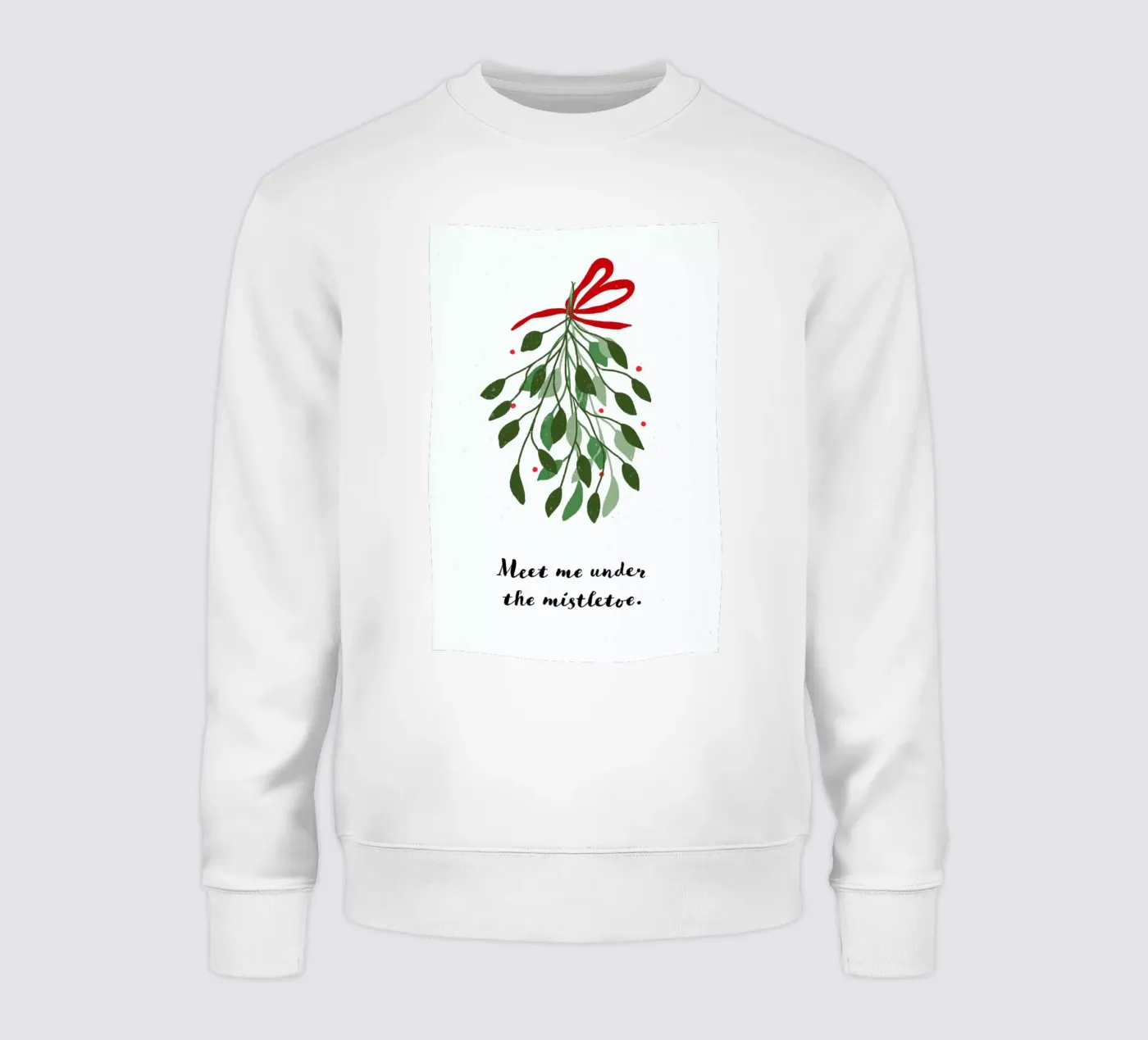 Mistletoe sweatshirt van daylight design studio