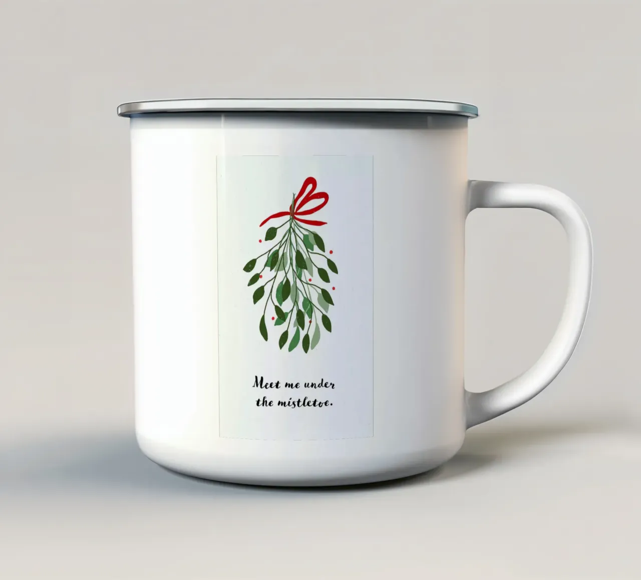 Mistletoe tazza in smalto da daylight design studio