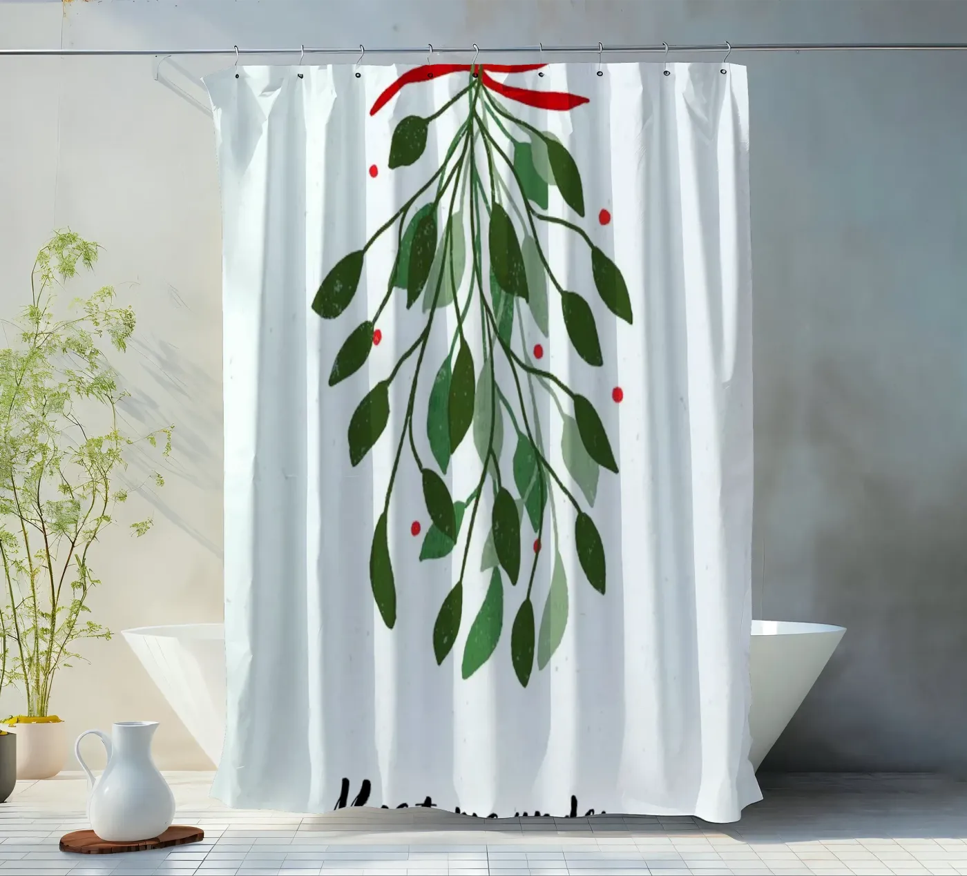 Mistletoe douchegordijn van daylight design studio