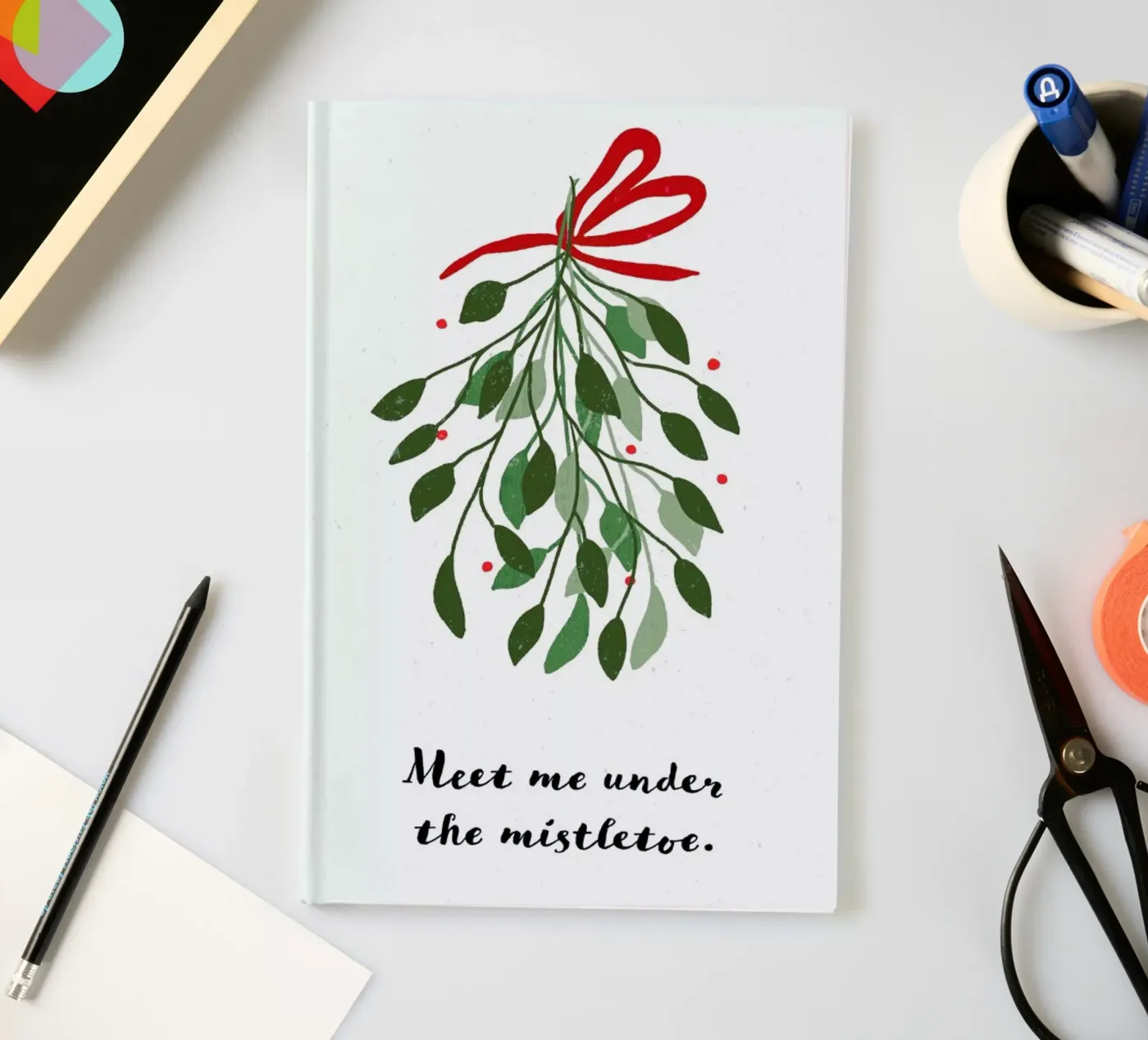 Mistletoe notebook by daylight design studio