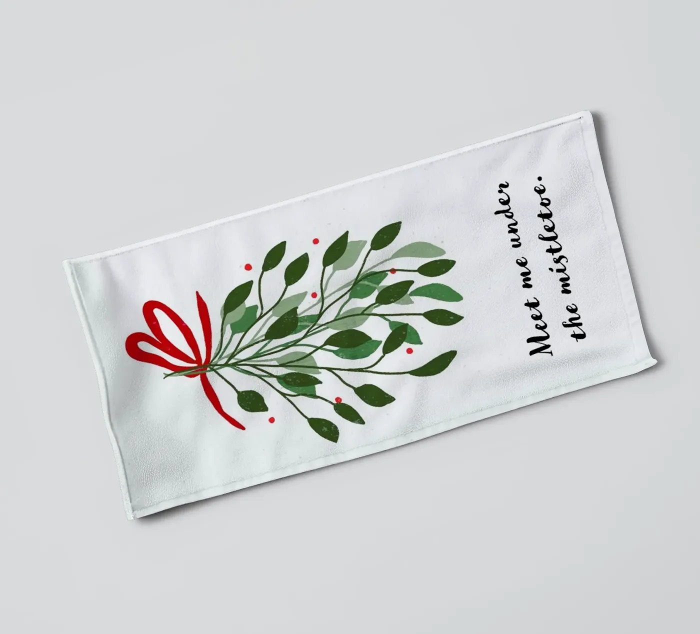 Mistletoe towel by daylight design studio