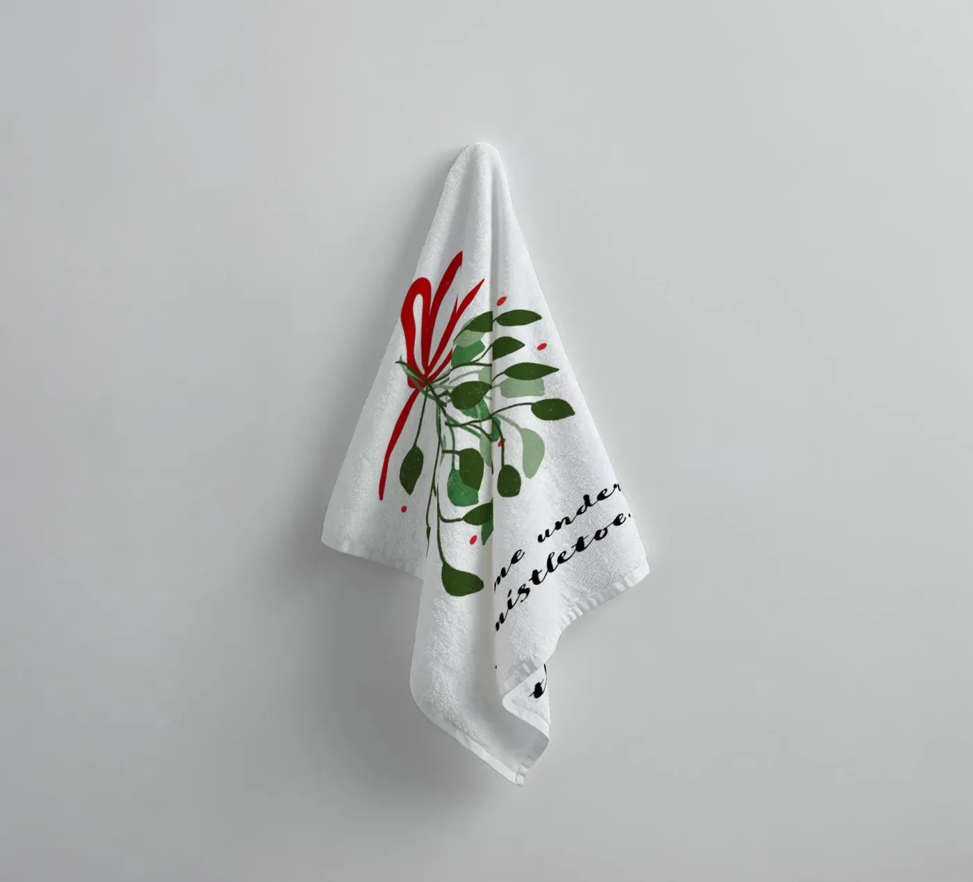 Mistletoe towel by daylight design studio