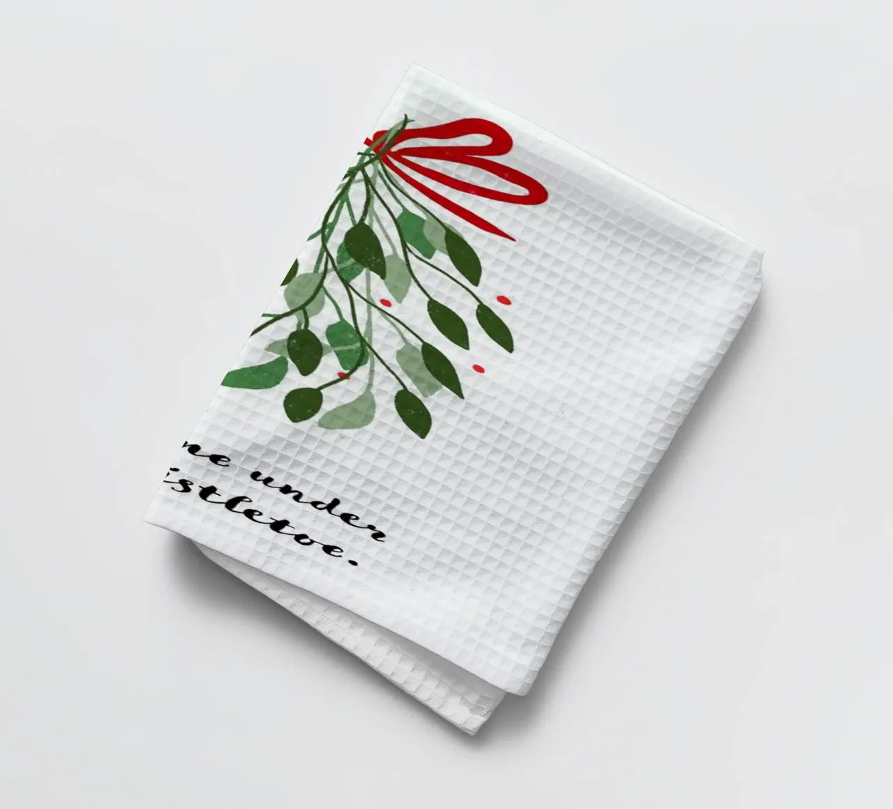 Mistletoe tea towel by daylight design studio
