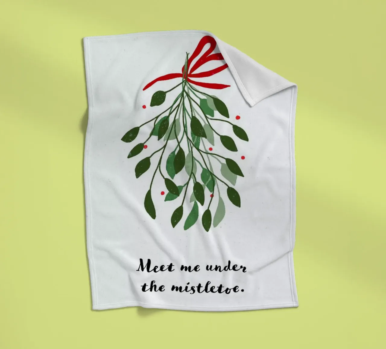 Mistletoe fleecedeken van daylight design studio