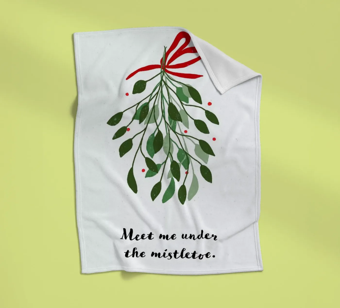 Mistletoe plaid polaire de daylight design studio