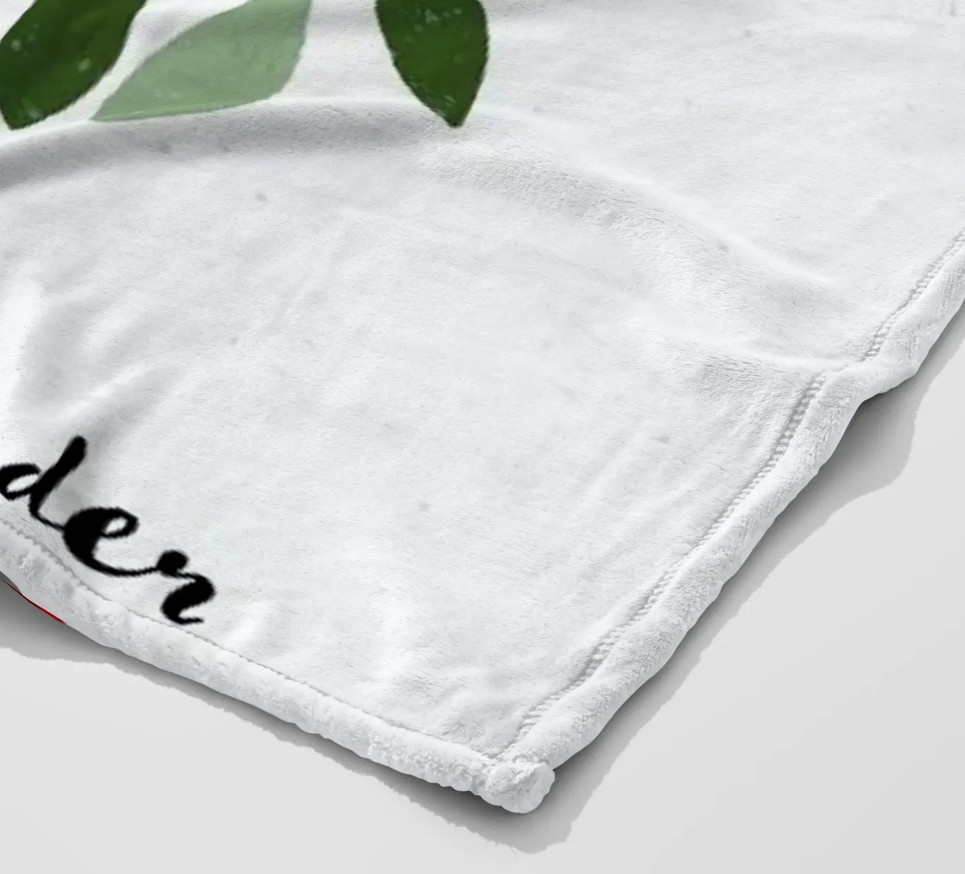 Mistletoe plaid polaire de daylight design studio