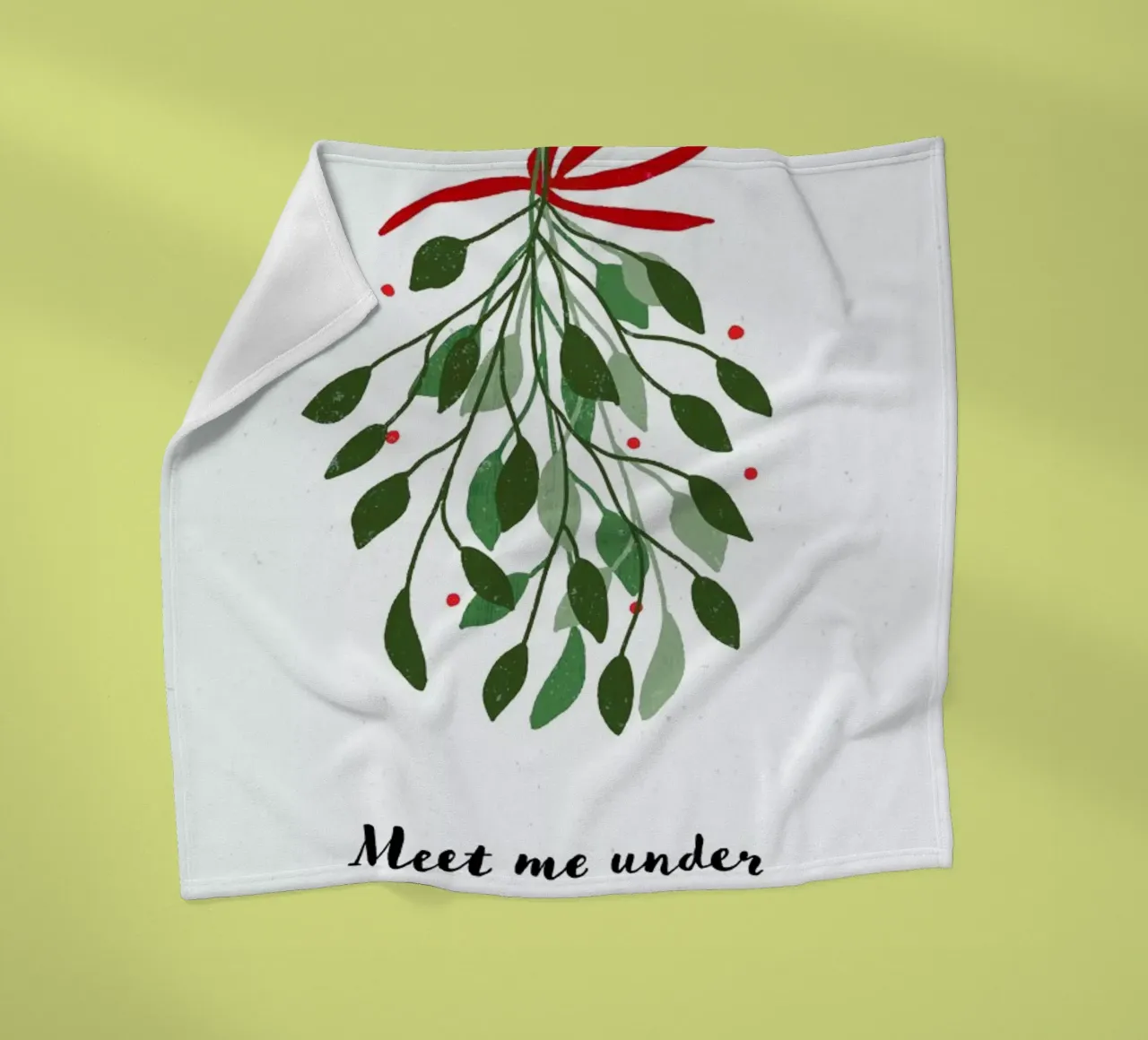 Mistletoe fleecedeken van daylight design studio