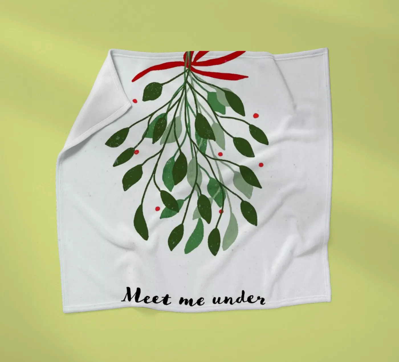 Mistletoe plaid polaire de daylight design studio