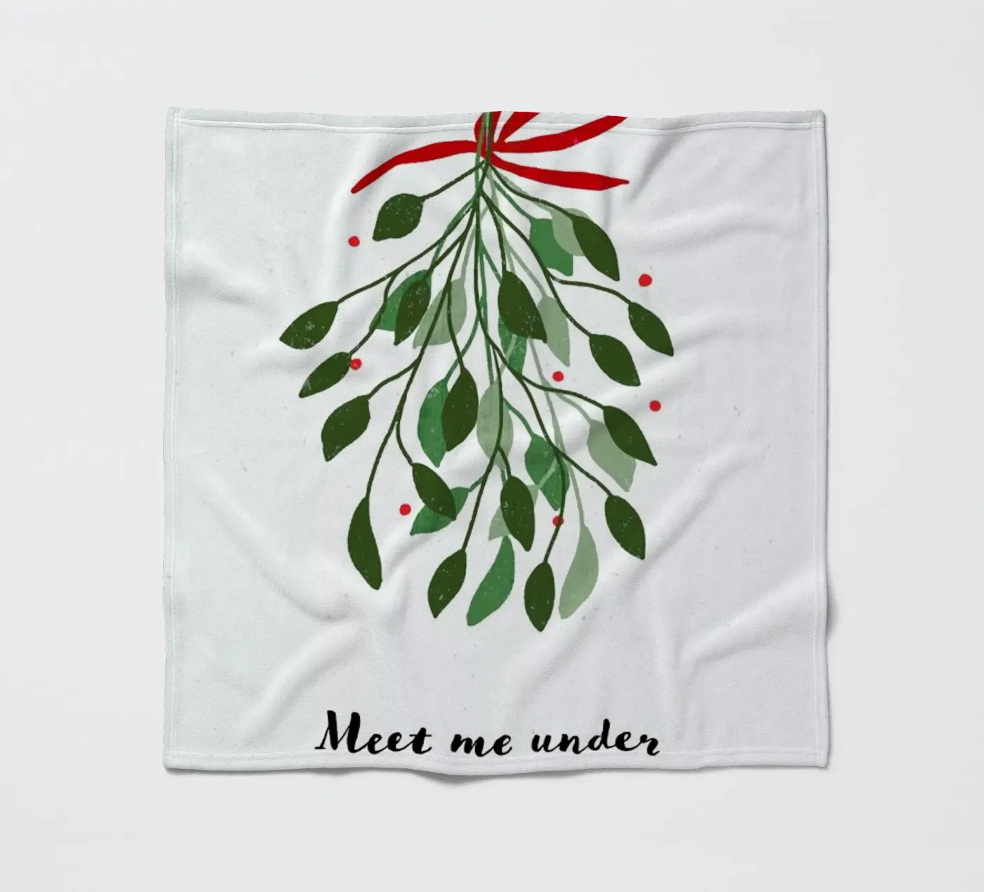 Mistletoe plaid polaire de daylight design studio