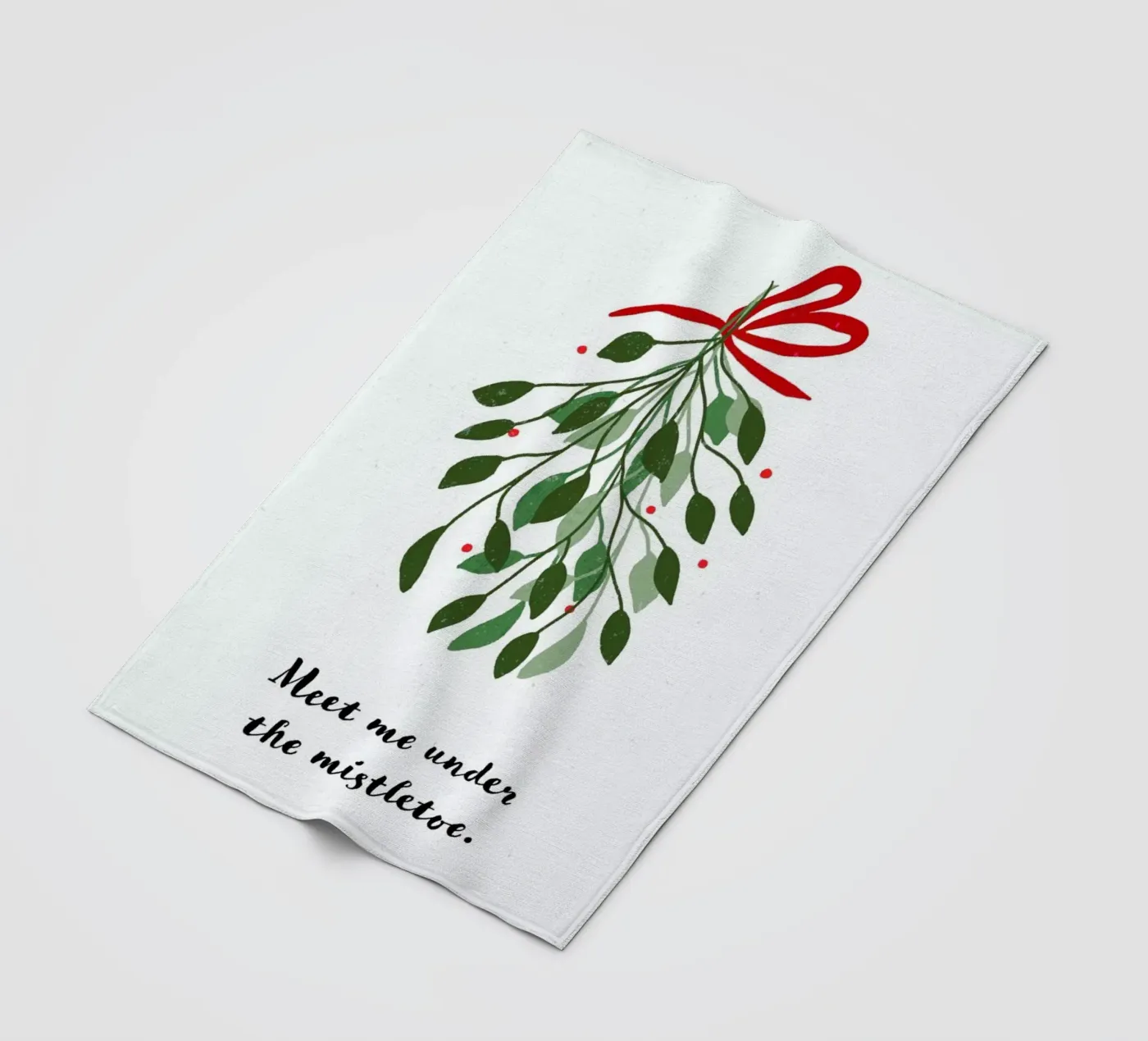 Mistletoe plaid polaire de daylight design studio