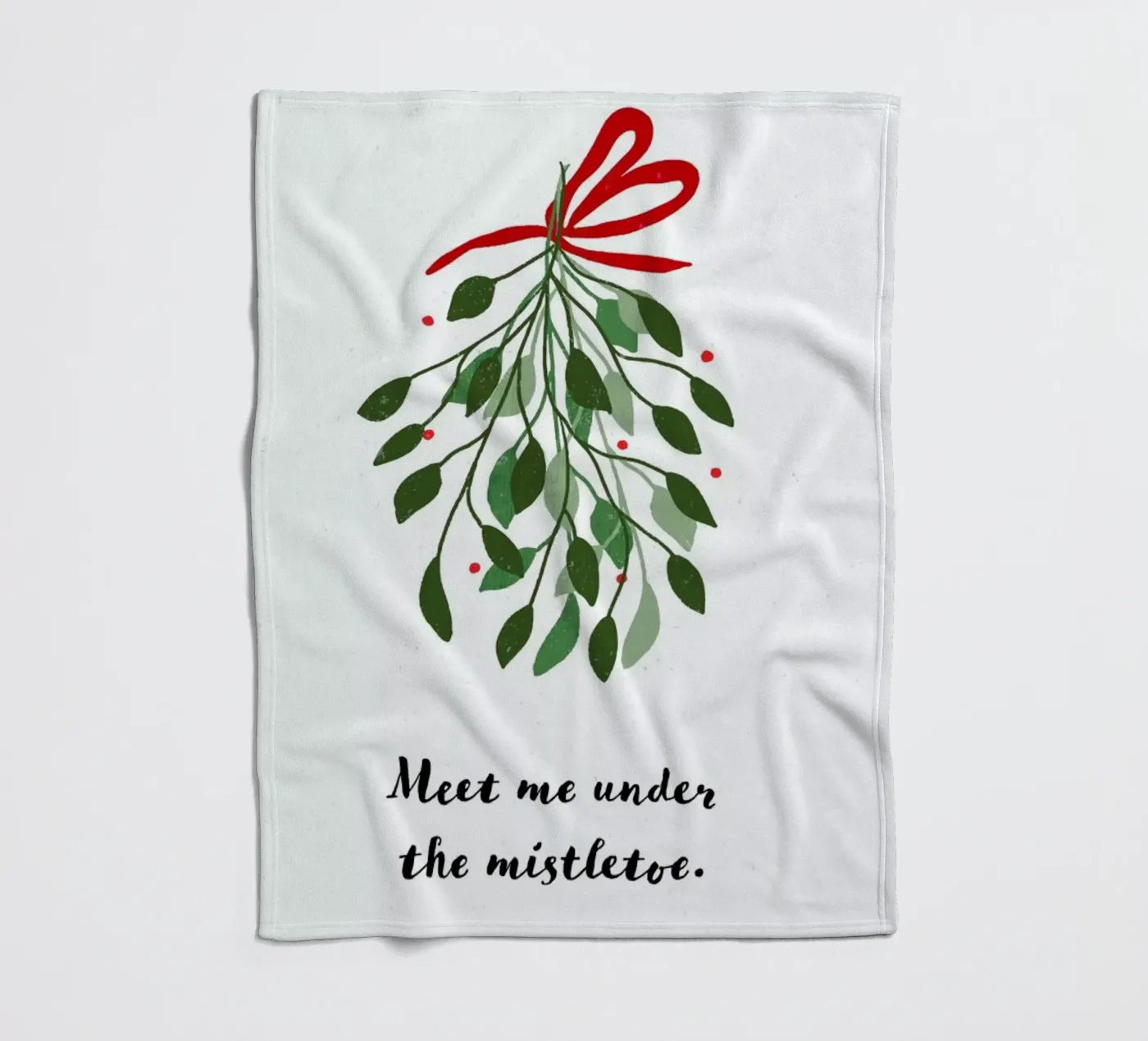 Mistletoe plaid polaire de daylight design studio