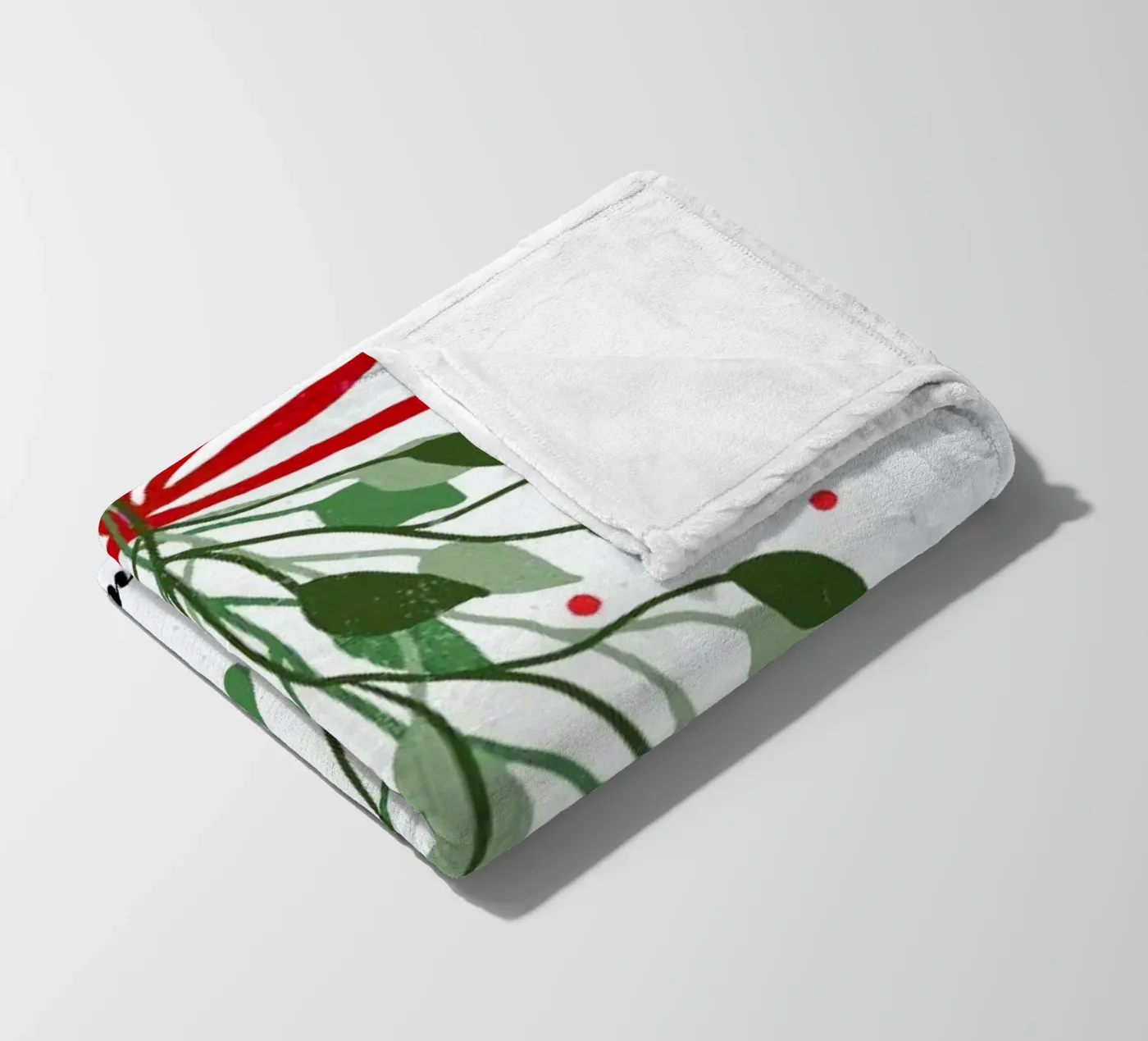 Mistletoe plaid polaire de daylight design studio