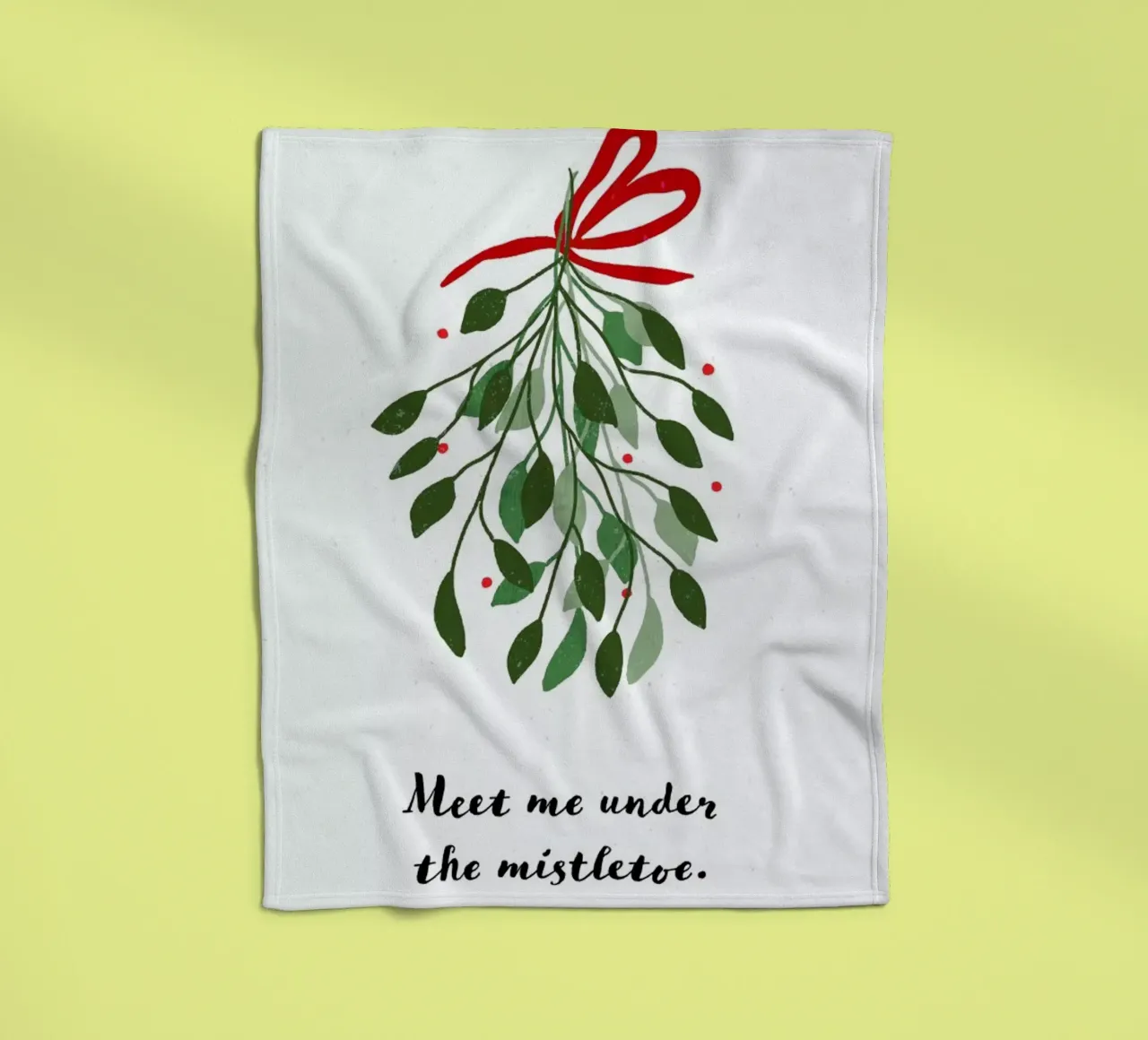 Mistletoe fleecedeken van daylight design studio