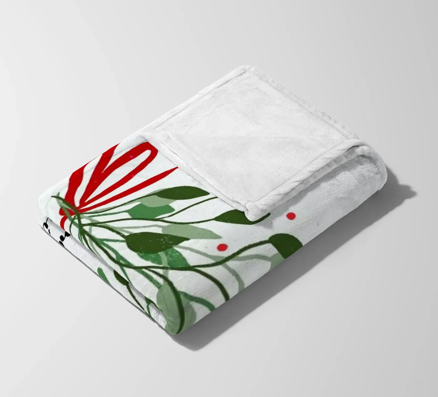 Mistletoe plaid polaire de daylight design studio