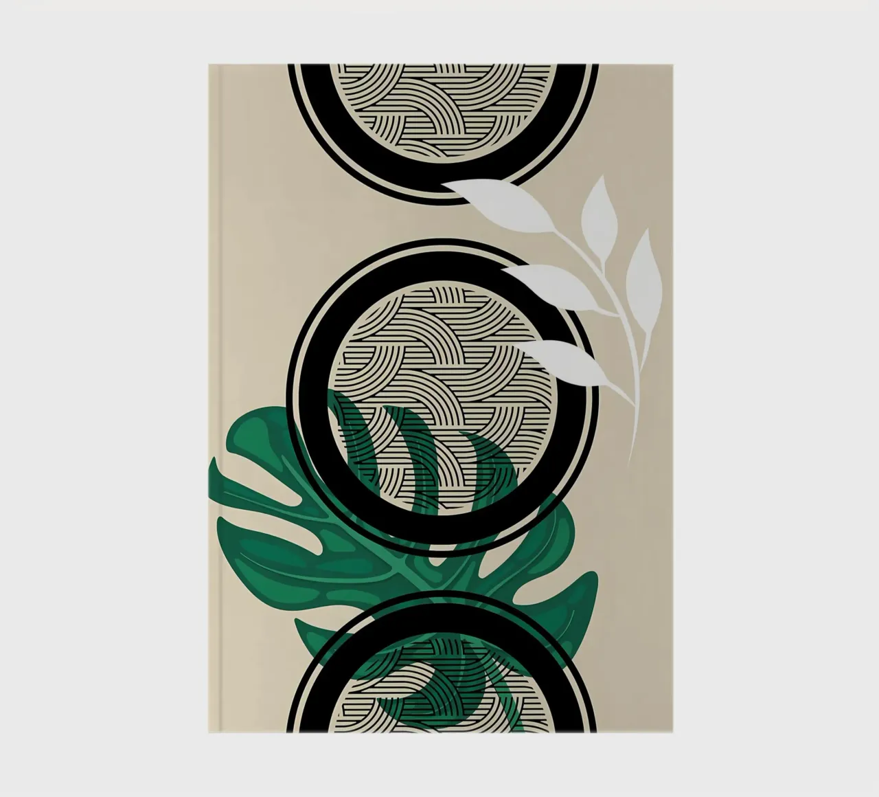 Abstract Geometric Art Print notebook by James M Coyle
