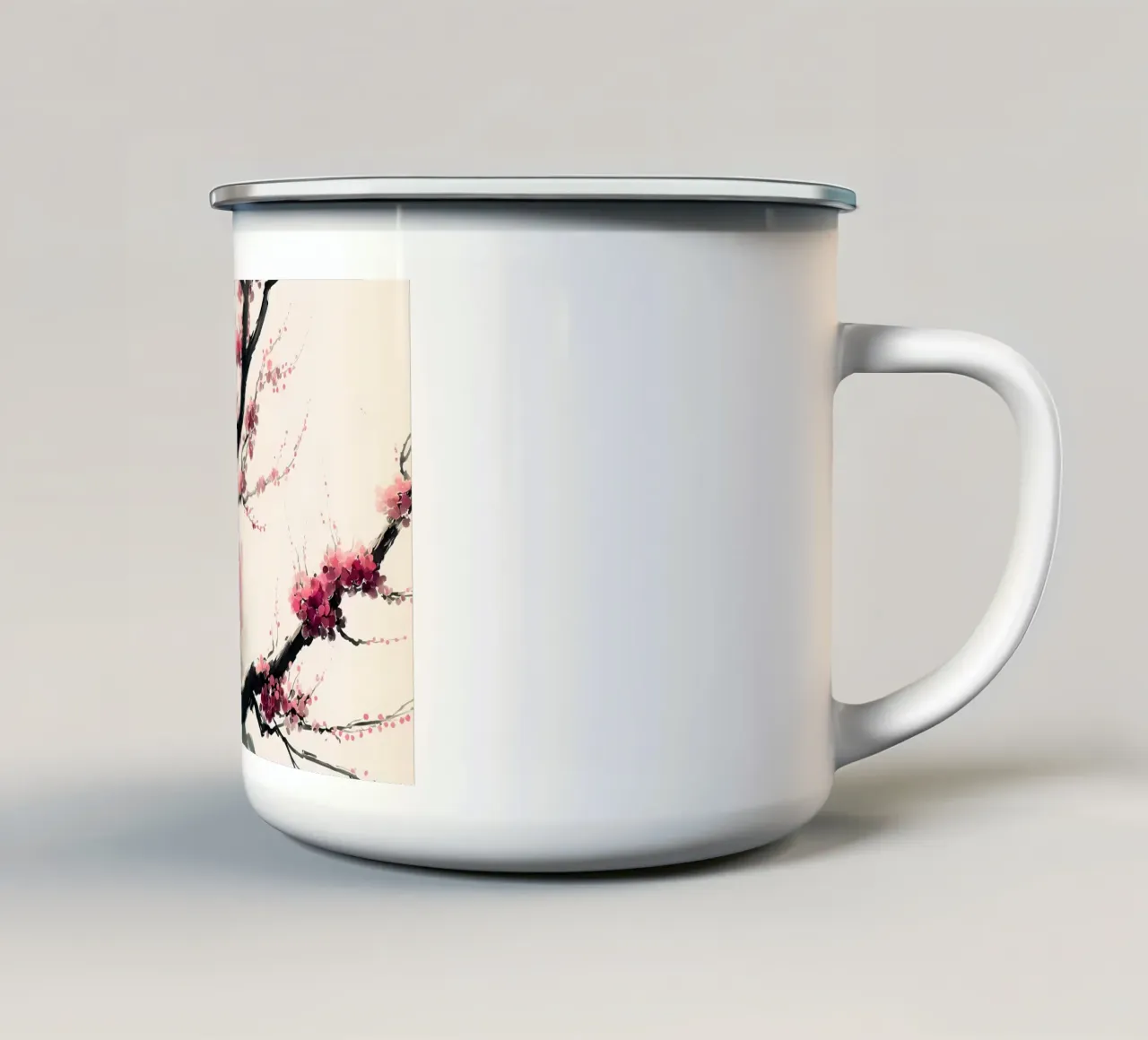 fiori di ciliegio giapponesi tazza in smalto da Rebecca Clark Wyrick