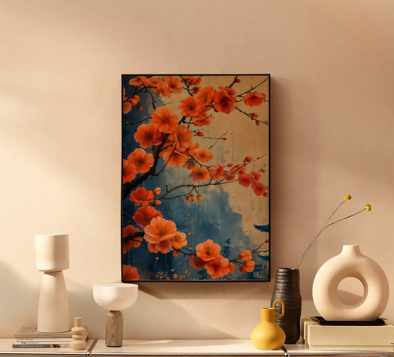 ciliegio fiore Giappone plexiglass da Rebecca Clark Wyrick