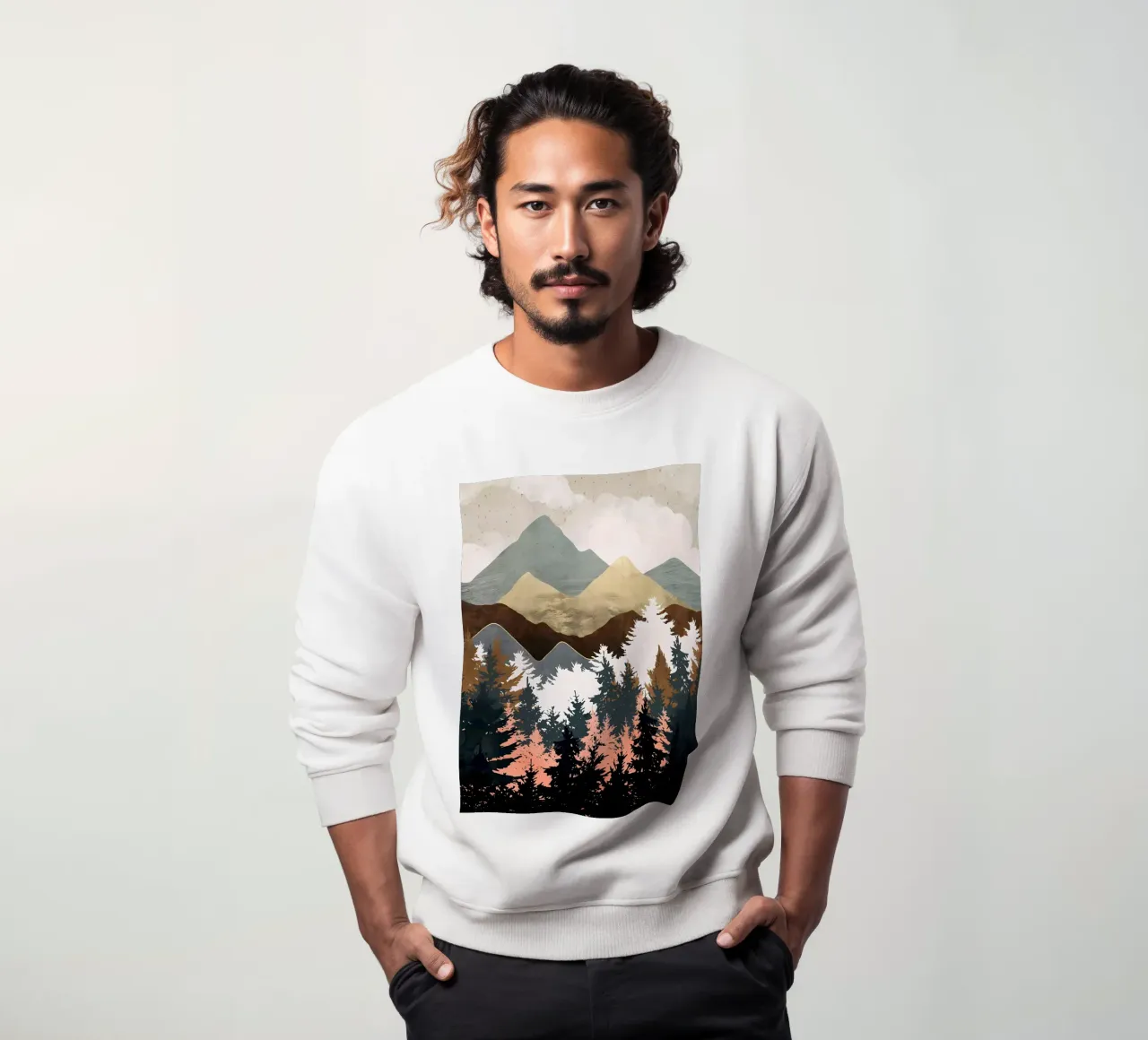 Vista sulla foresta felpa da Albert S Jacob