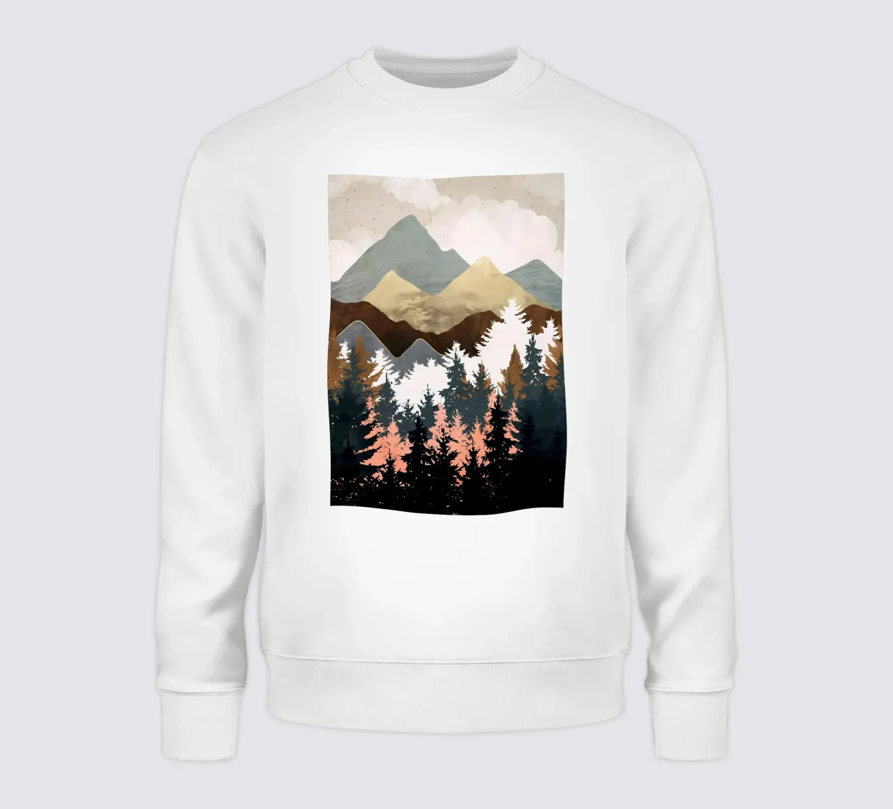 Vista sulla foresta felpa da Albert S Jacob