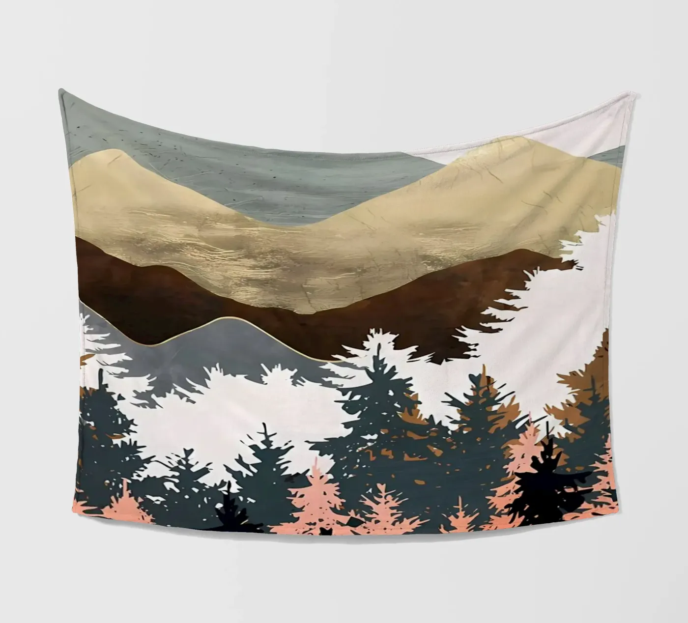 Waldblick Fleecedecke von Albert S Jacob