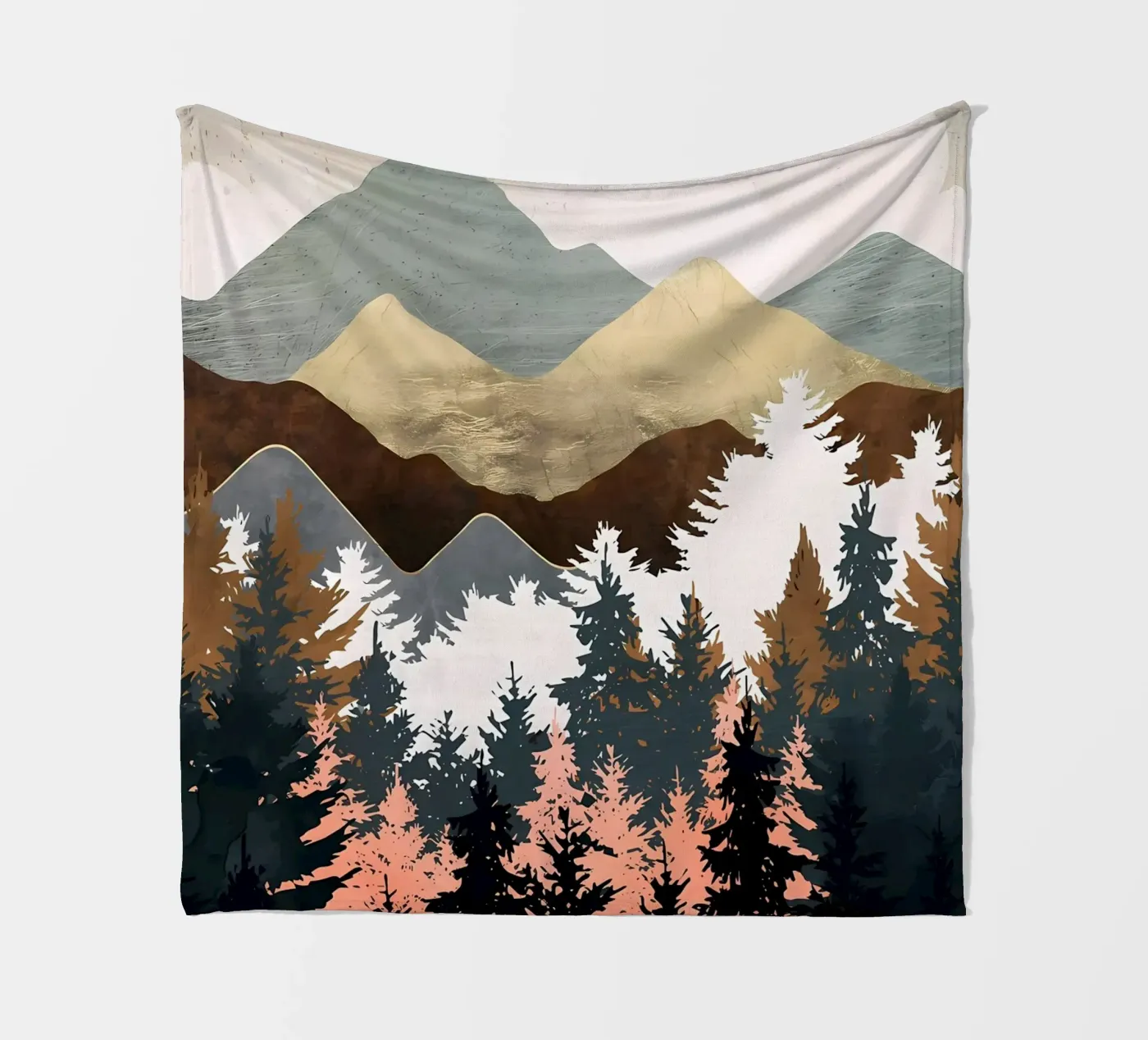 Waldblick Fleecedecke von Albert S Jacob