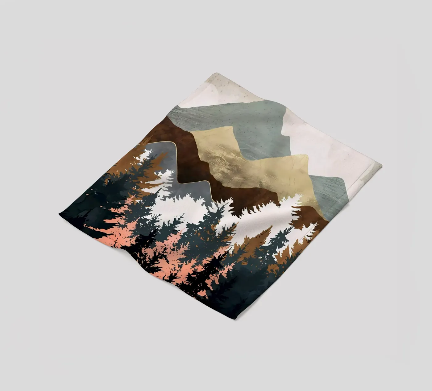Waldblick Fleecedecke von Albert S Jacob