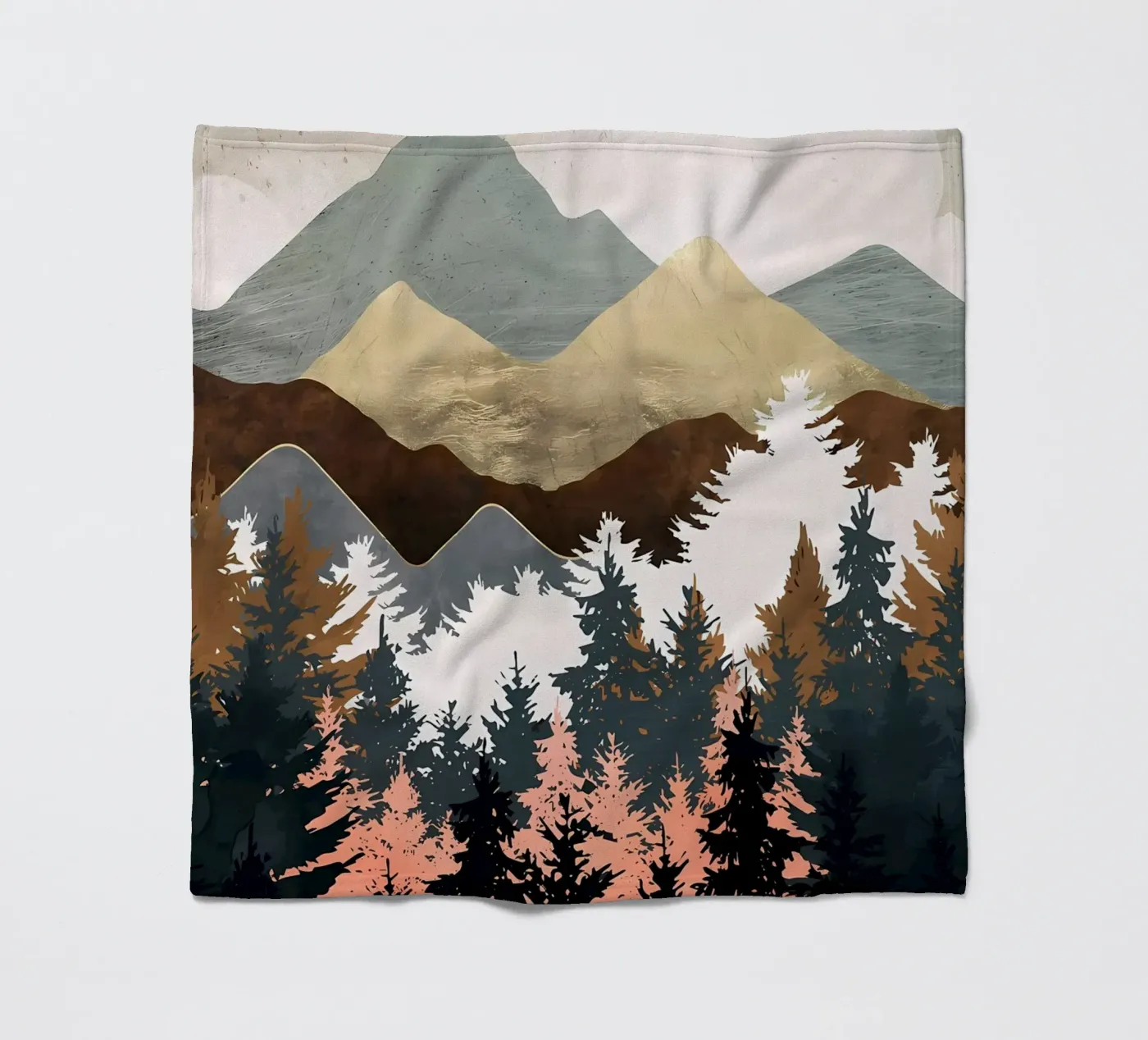 Waldblick Fleecedecke von Albert S Jacob