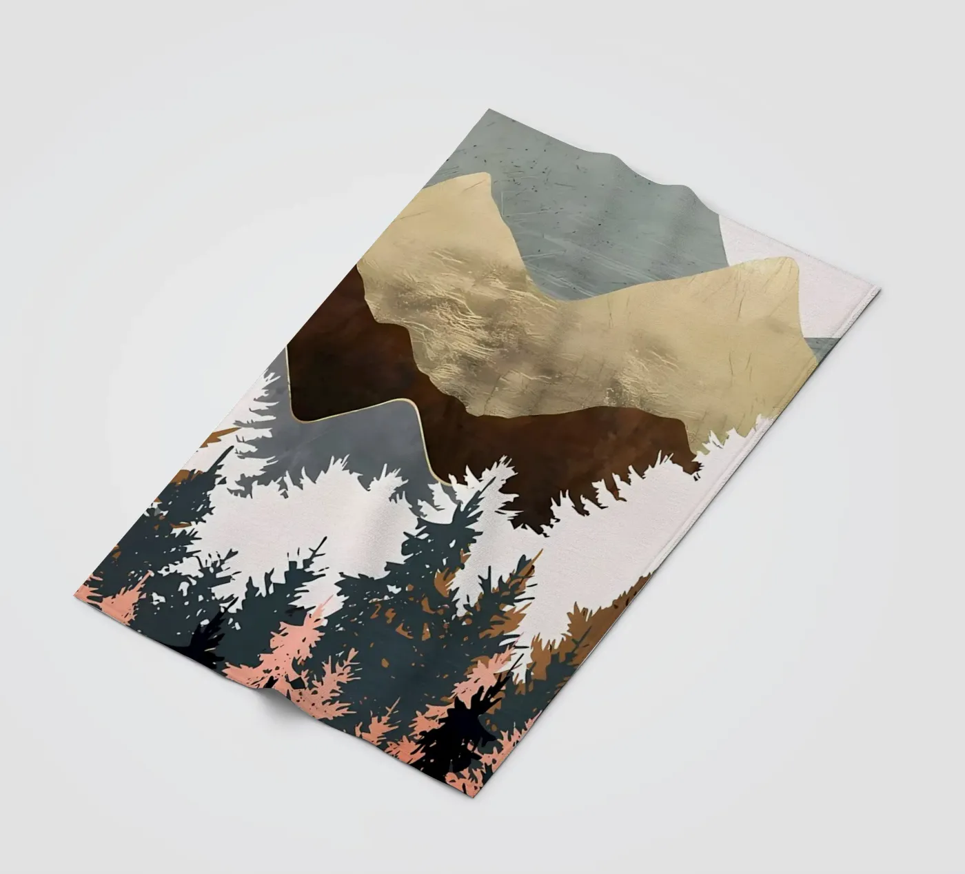 Waldblick Fleecedecke von Albert S Jacob