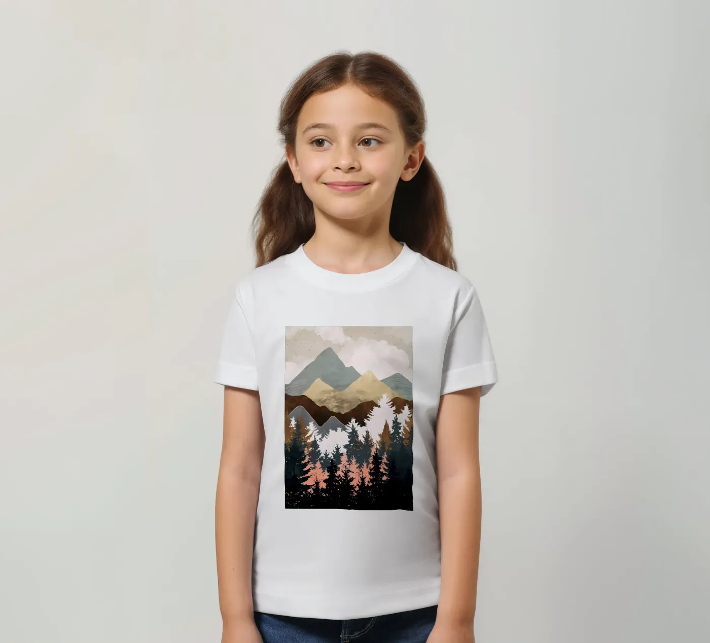 Vista sulla foresta t-shirt bambini da Albert S Jacob