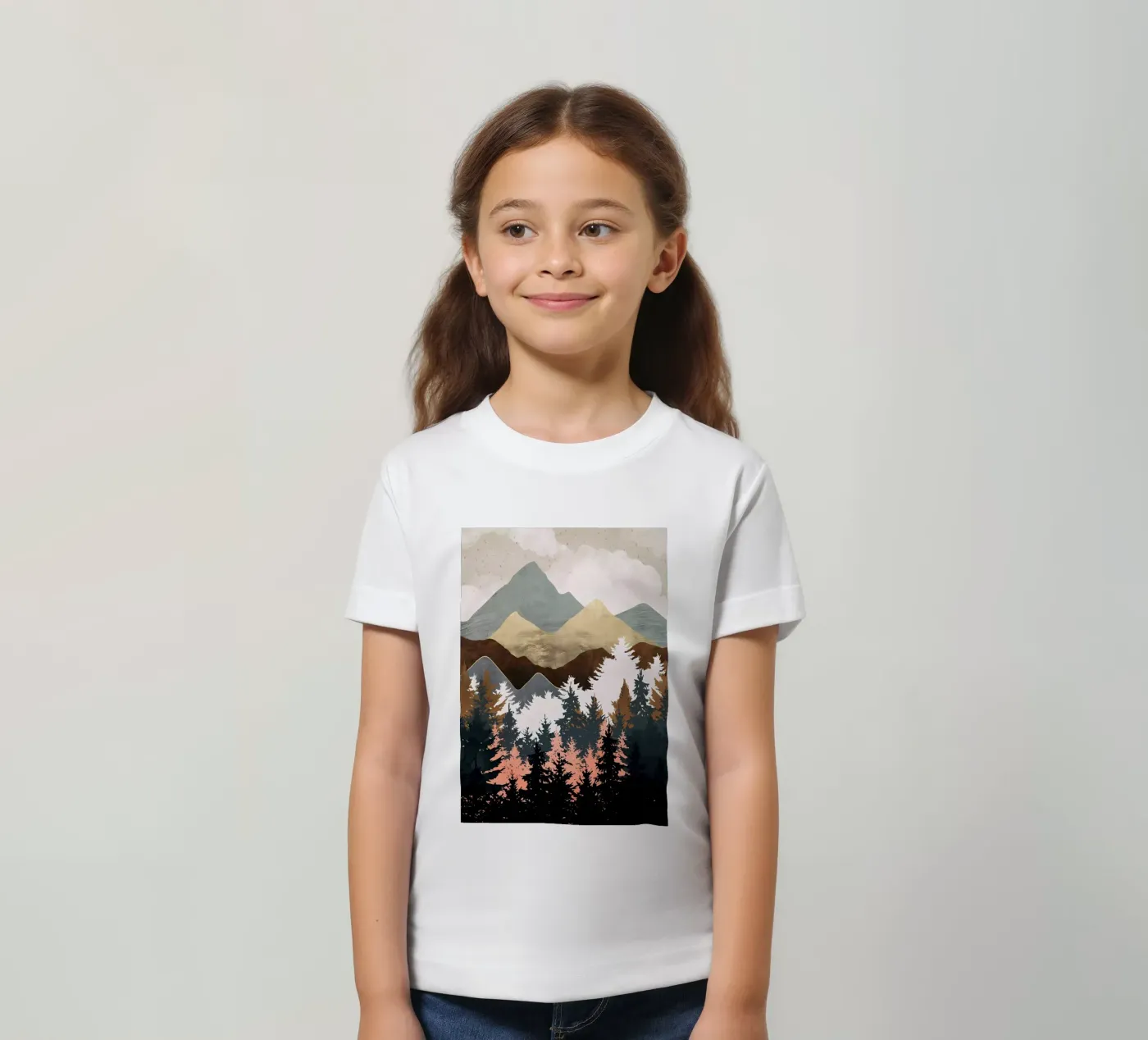Vista sulla foresta t-shirt bambini da Albert S Jacob