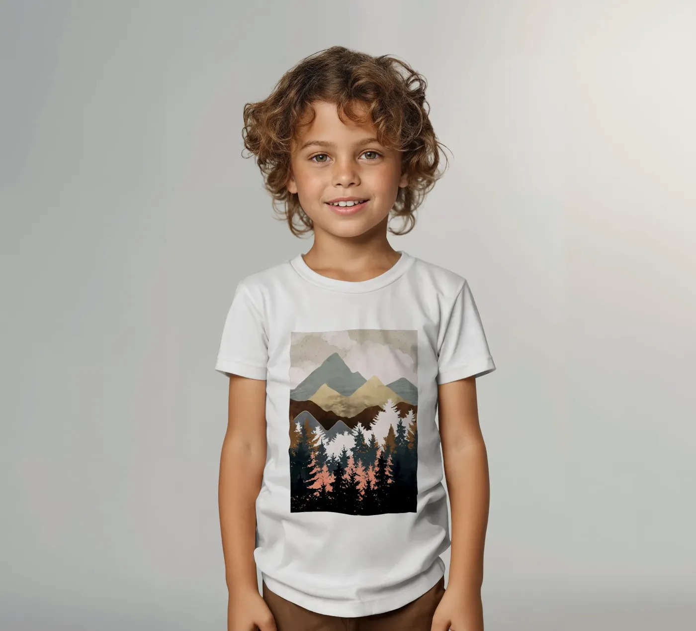 Vista sulla foresta t-shirt bambini da Albert S Jacob