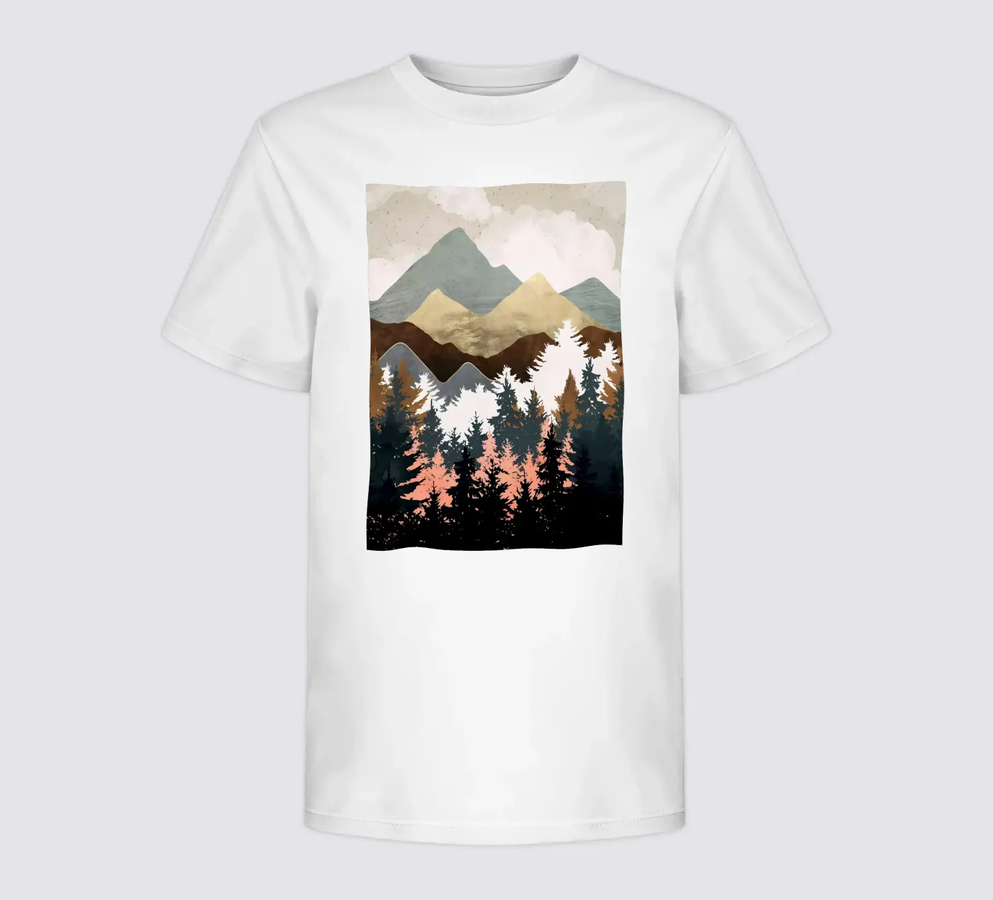 Vista sulla foresta t-shirt bambini da Albert S Jacob