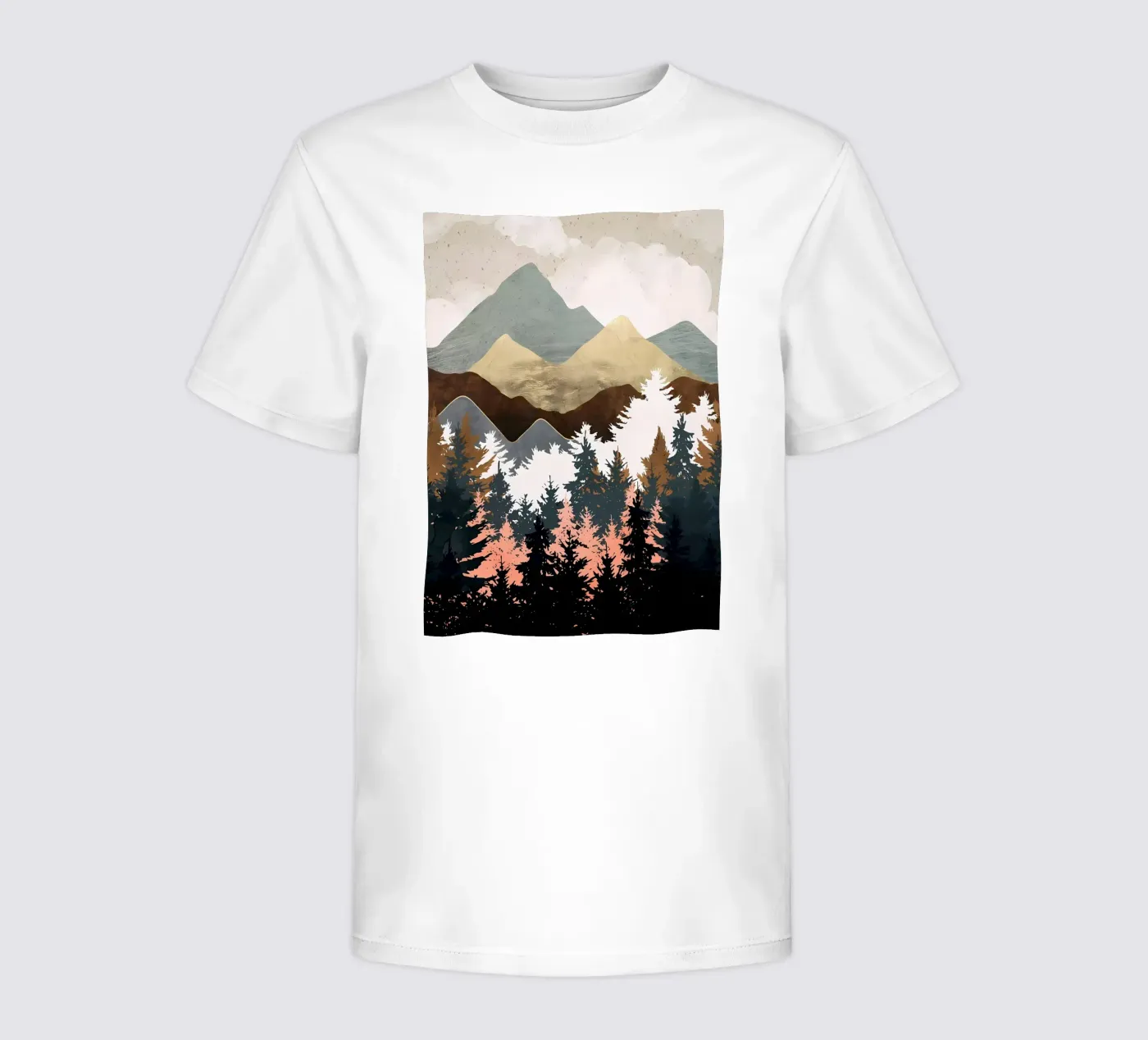 Vista sulla foresta t-shirt bambini da Albert S Jacob