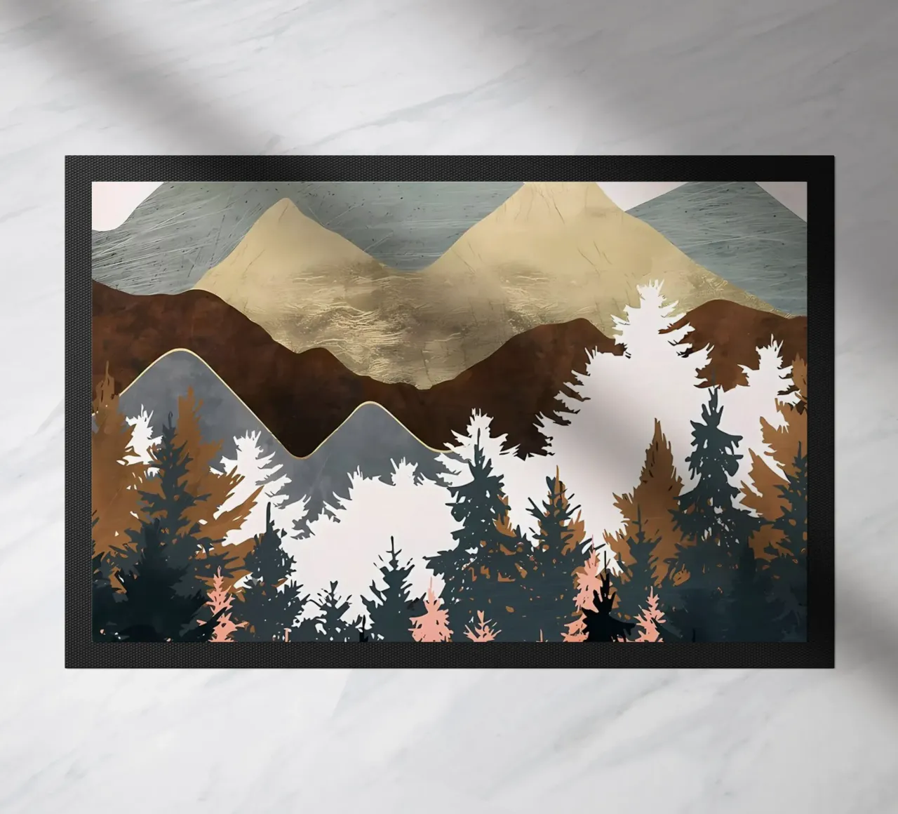 Forest View doormat by Albert S Jacob